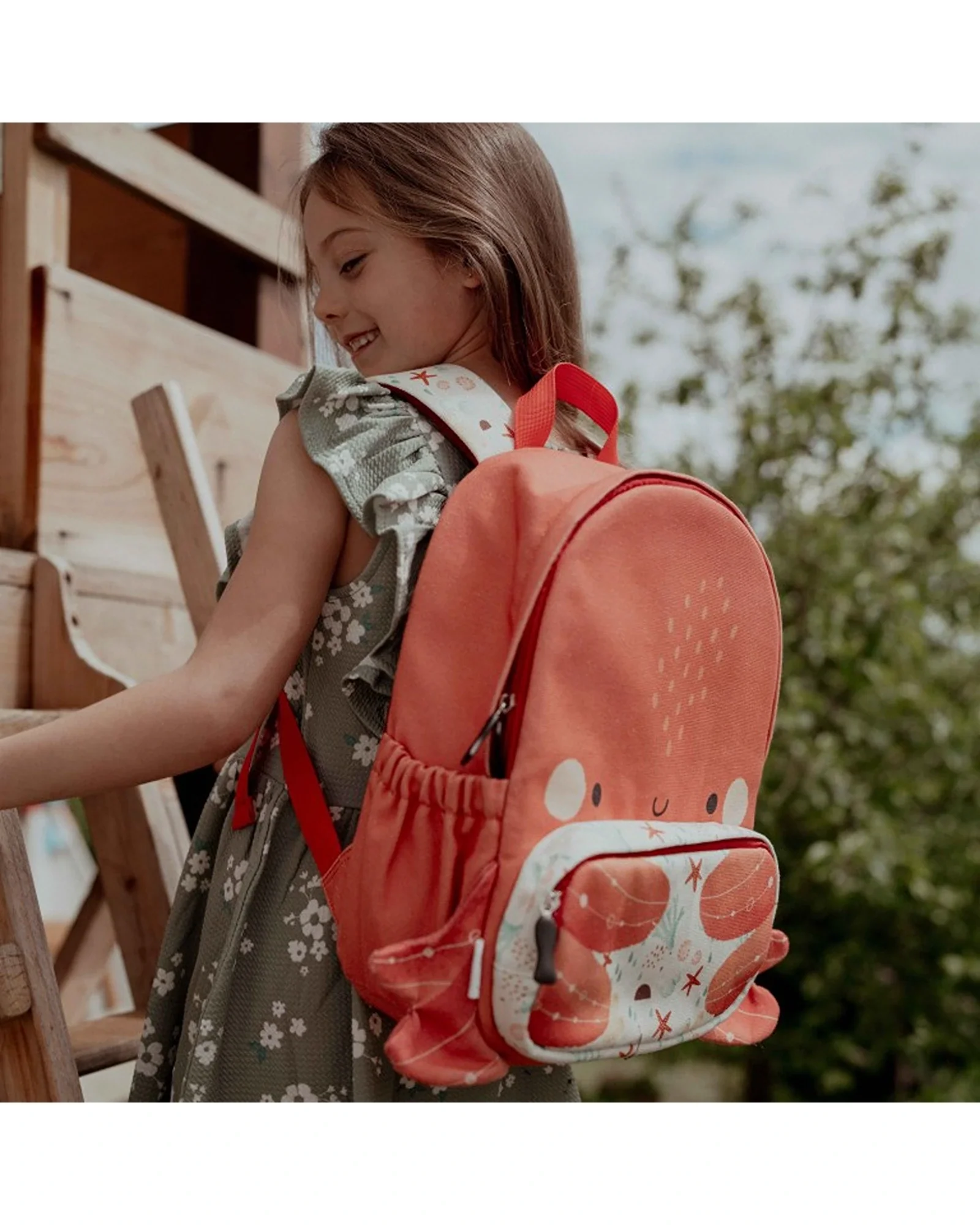 Sassi A4 Junior Cotton Backpack Slurpy The Octopus