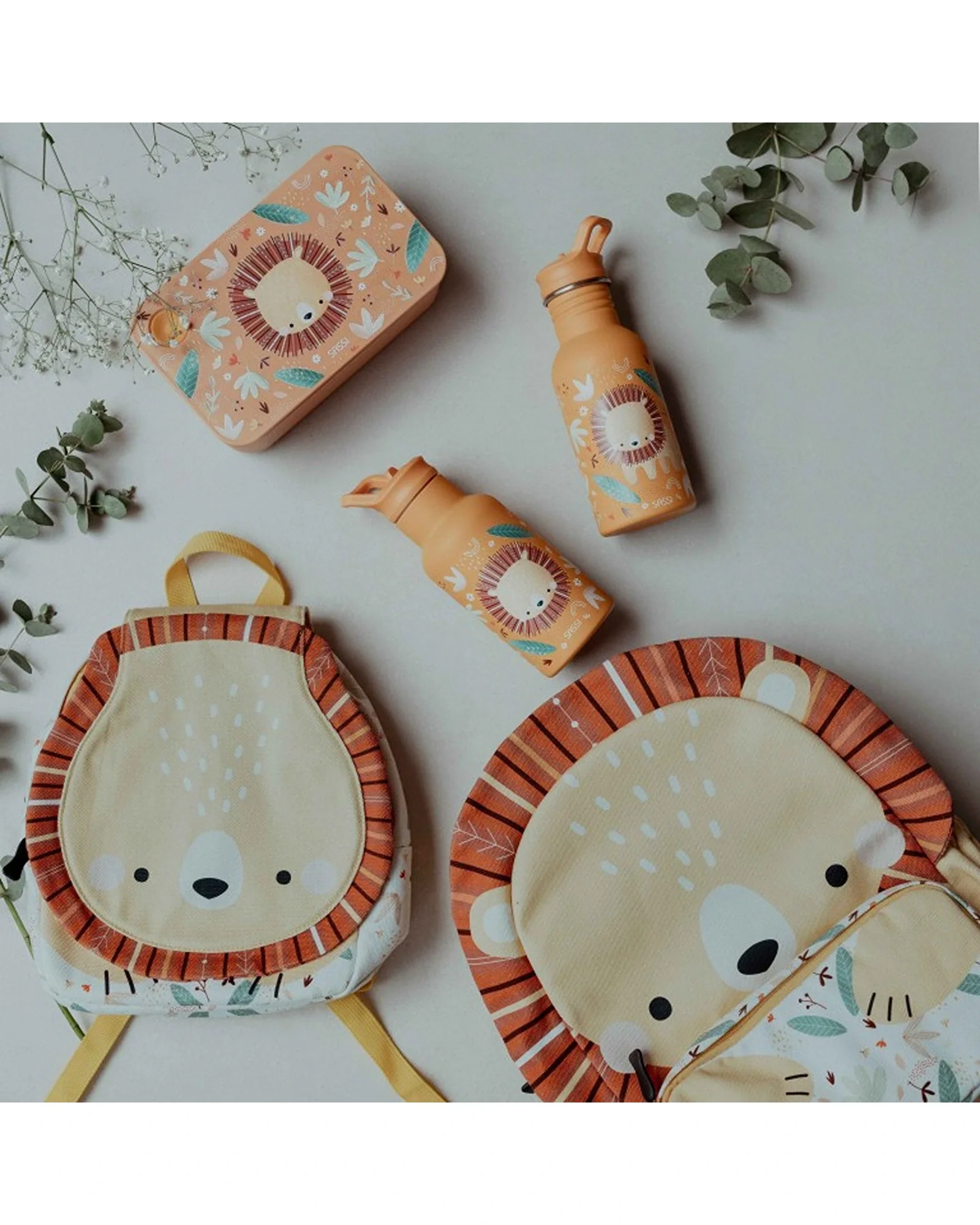 Sassi Cotton A5 Backpack Chompy The Lion