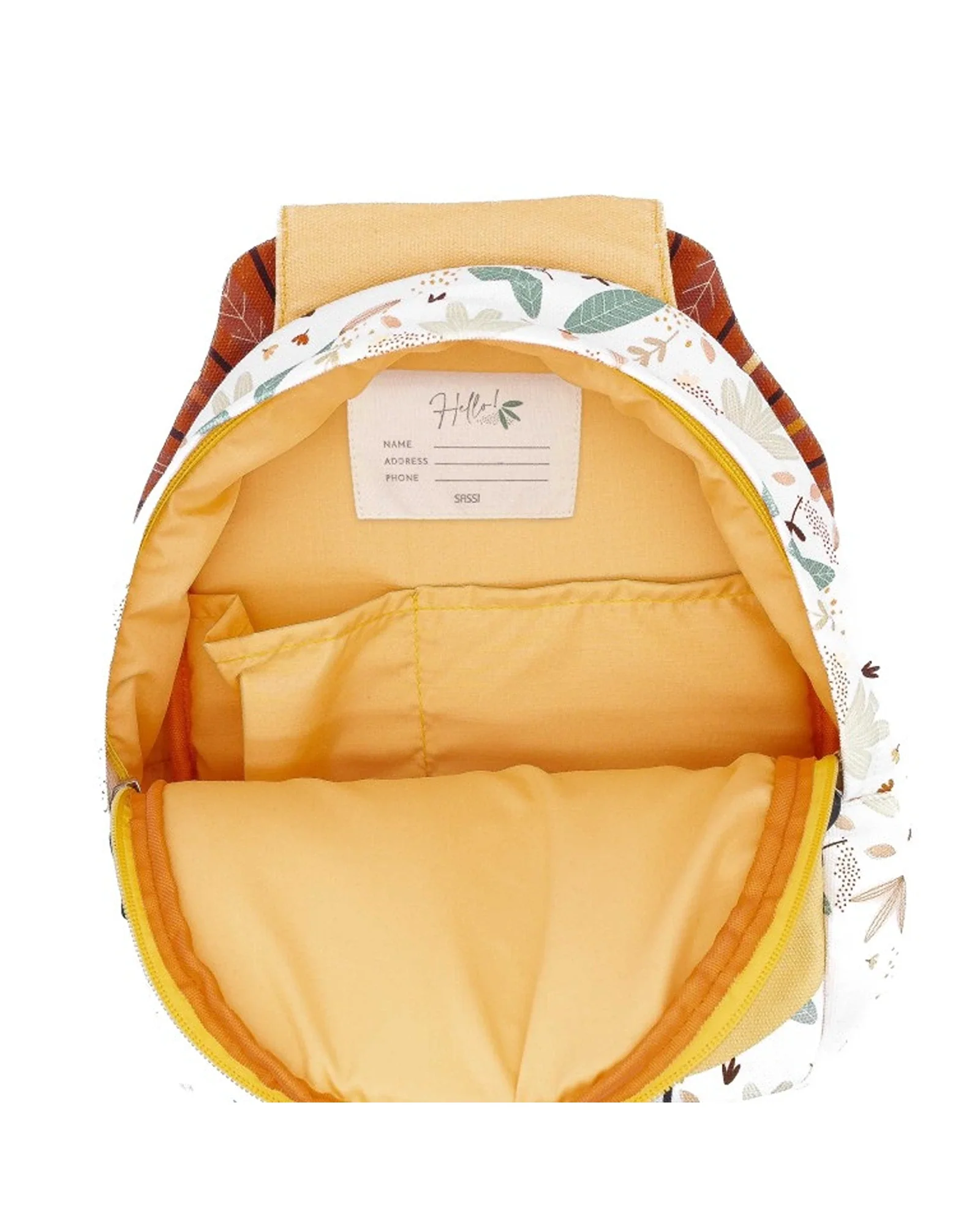 Sassi Cotton A5 Backpack Chompy The Lion - Image 7