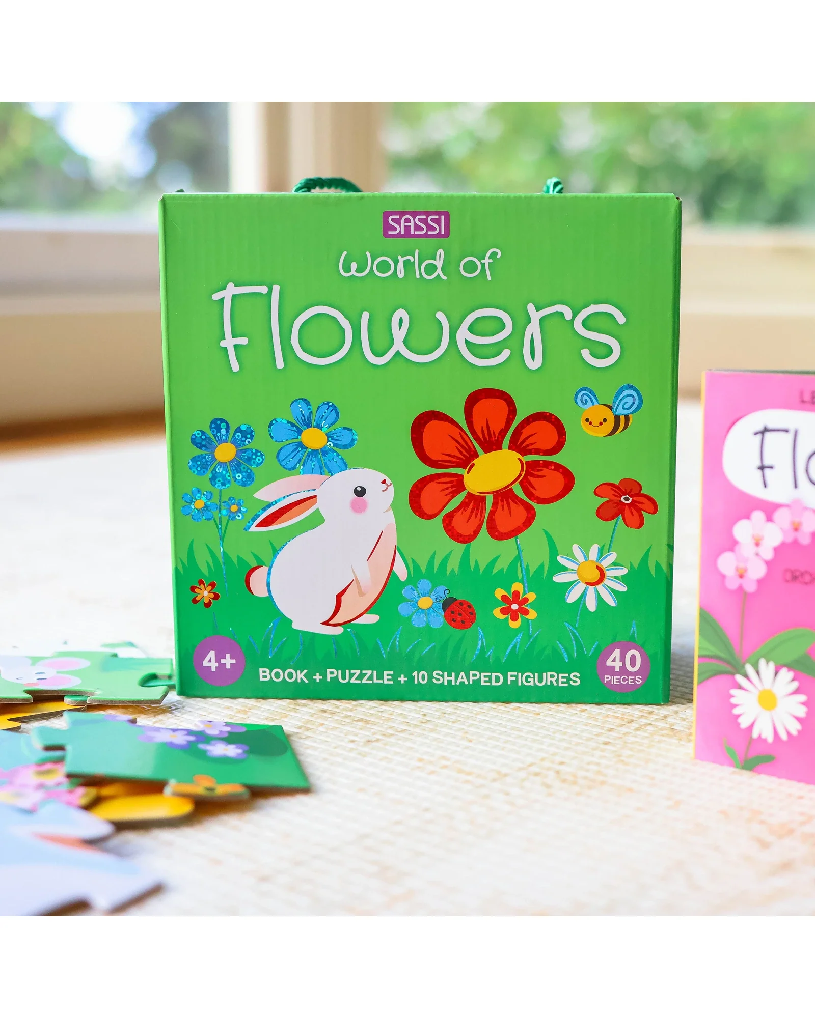 Sassi Learn all about The Flowers 3D Puzzle and Book Set 40 Pieces - Image 10