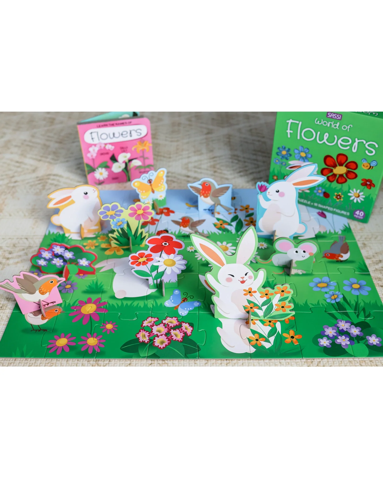 Sassi Learn all about The Flowers 3D Puzzle and Book Set 40 Pieces - Image 14