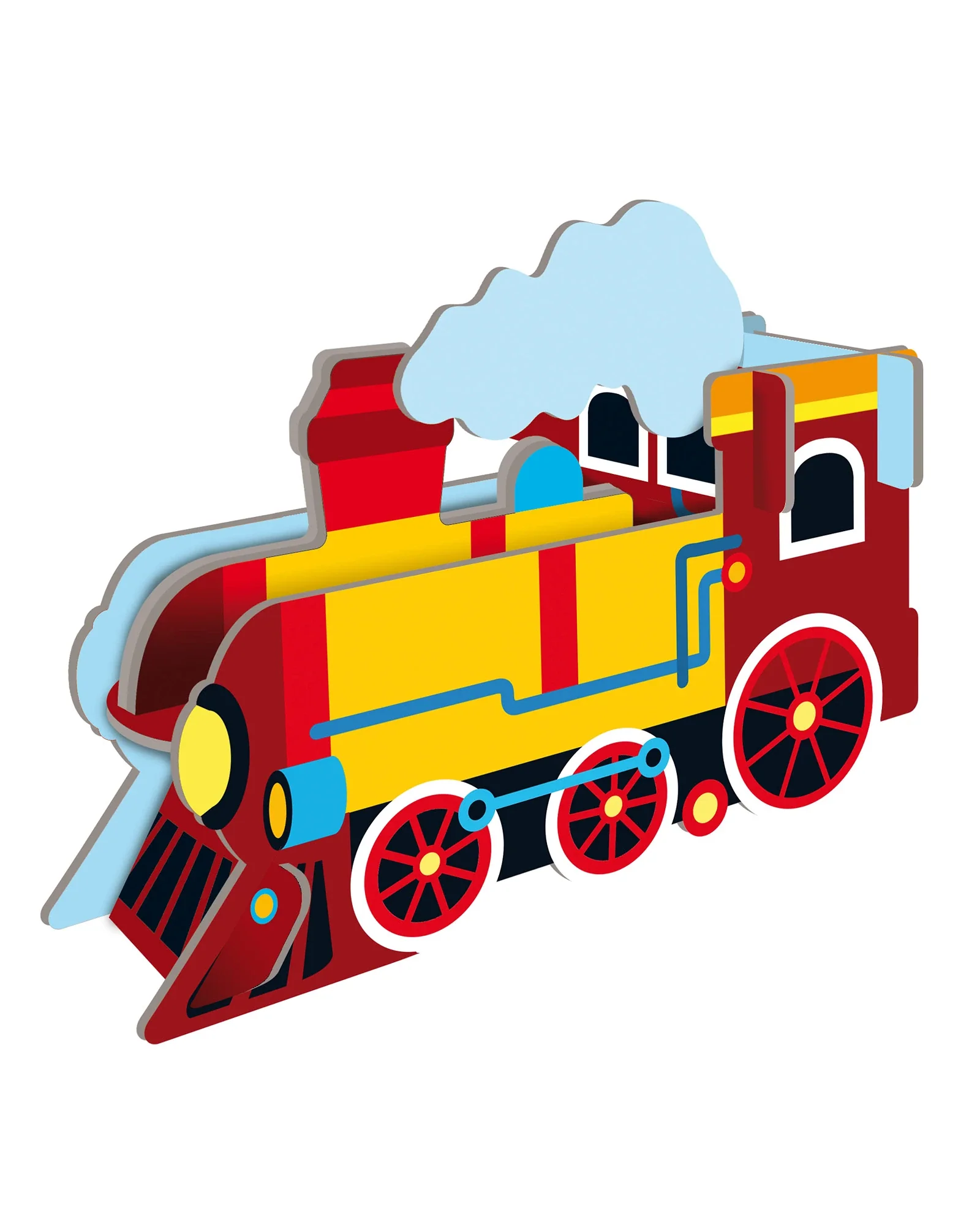 Sassi Trains 3D 40 Piece Puzzle and Book Set - Image 5