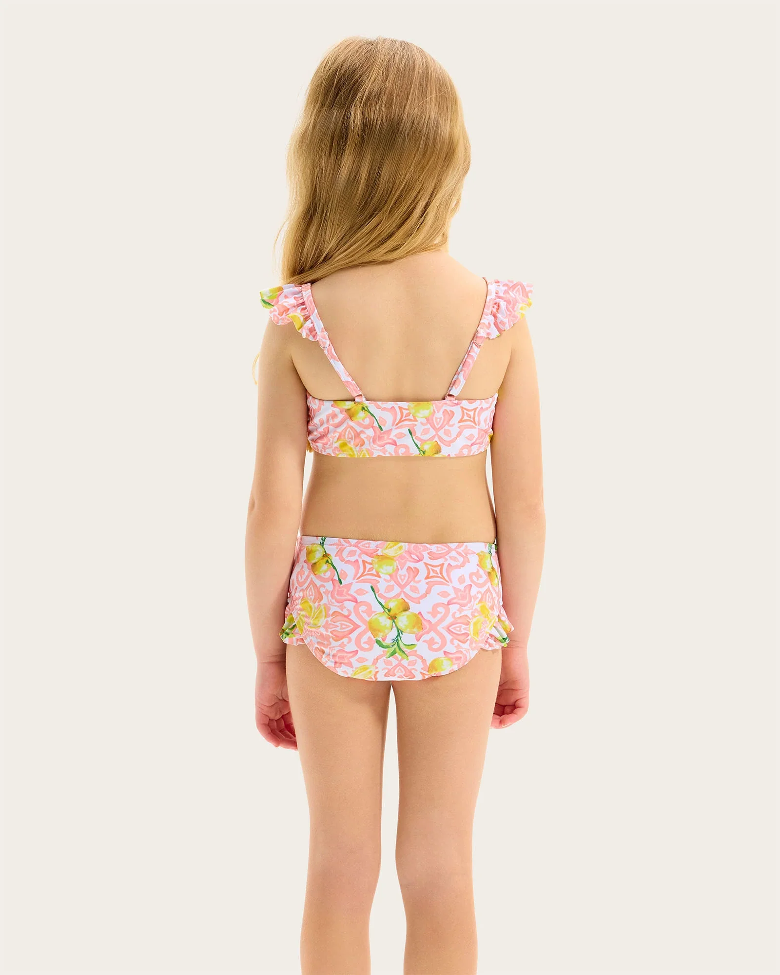 Seafolly Kids Lemon Tile Bikini Set - Image 6
