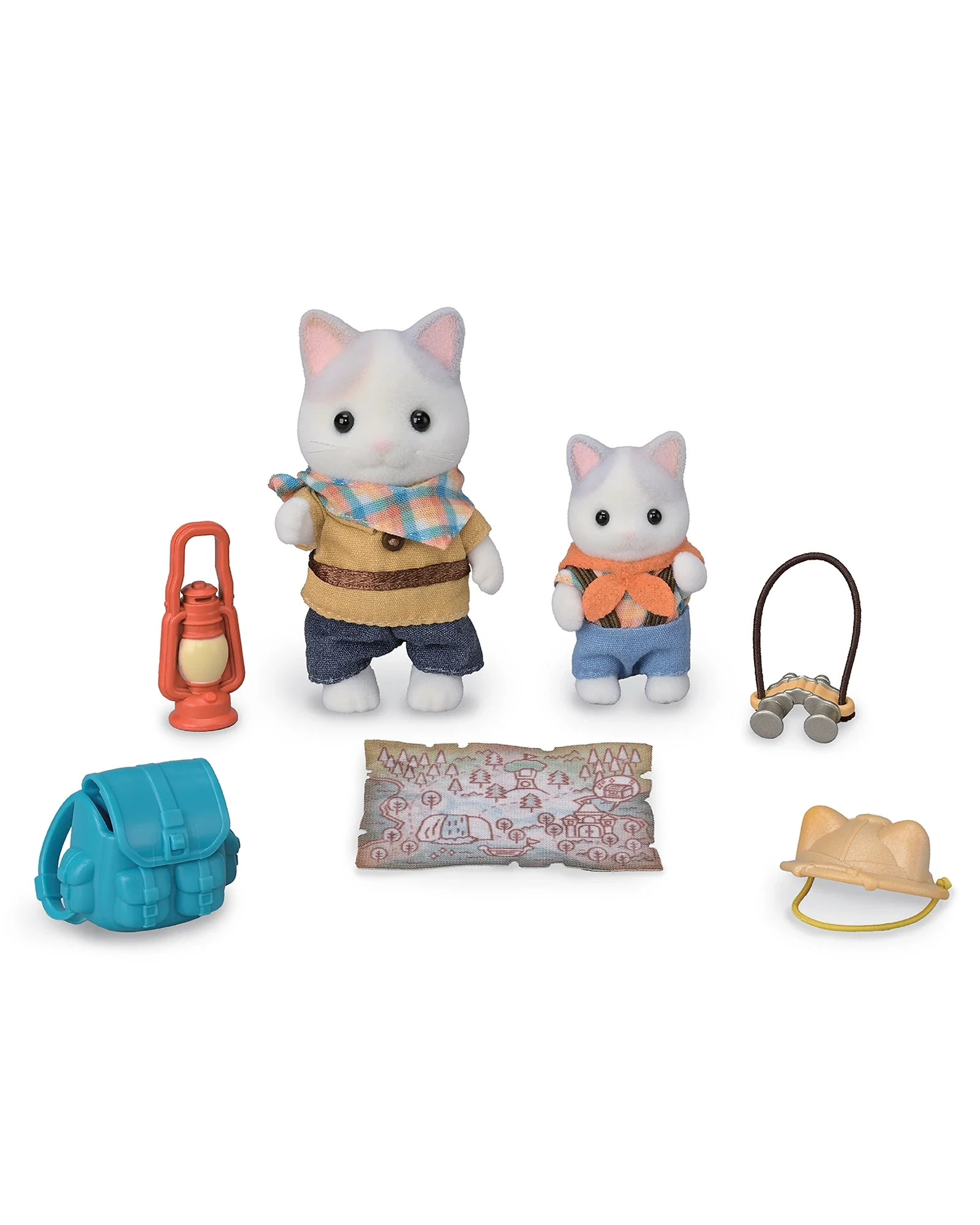 Sylvanian Families Exciting Exploration Set Latte Cat Brother and Baby - Image 2