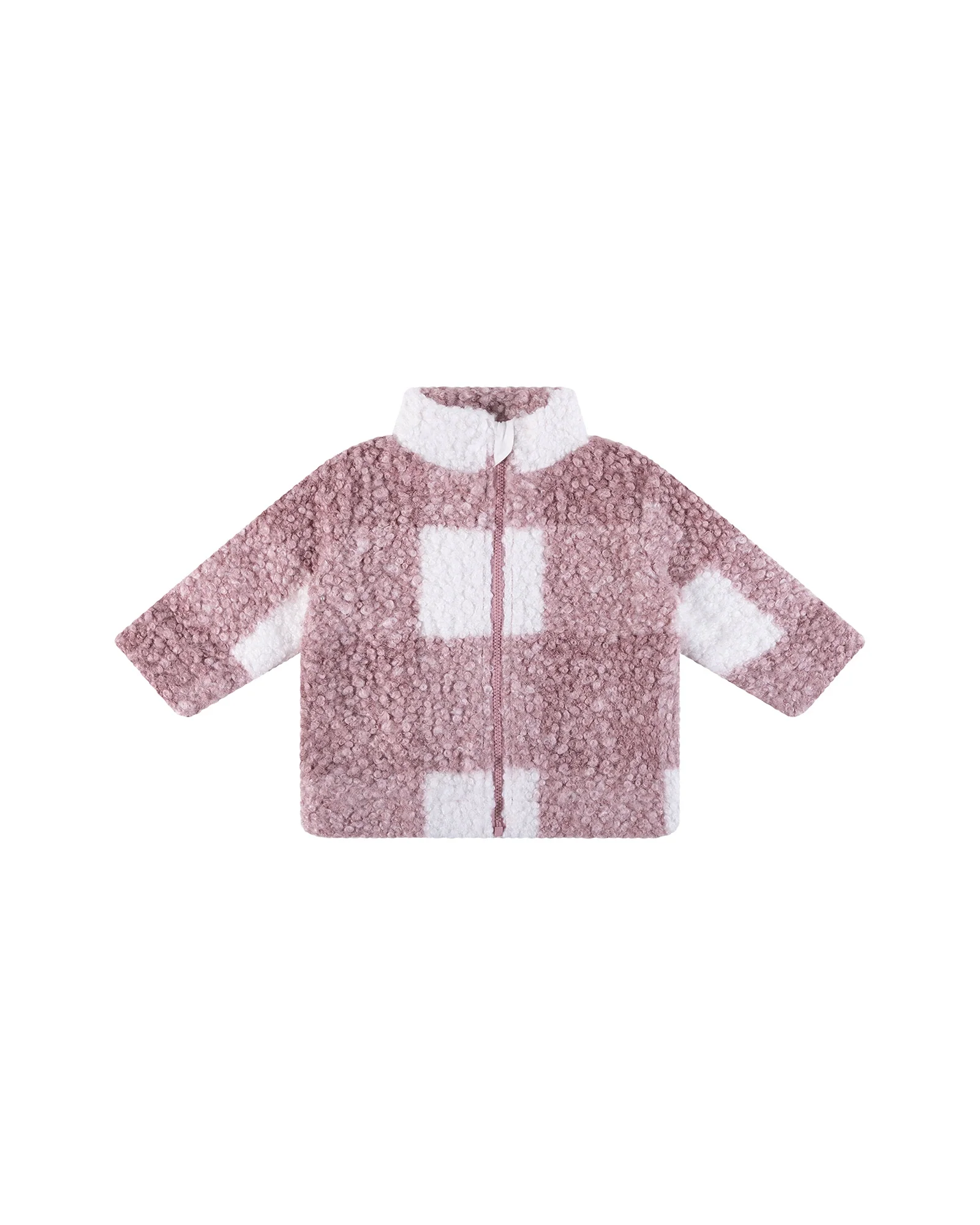 Sherpa Check Jacket - Dusty Lilac Size 0 - Image 6