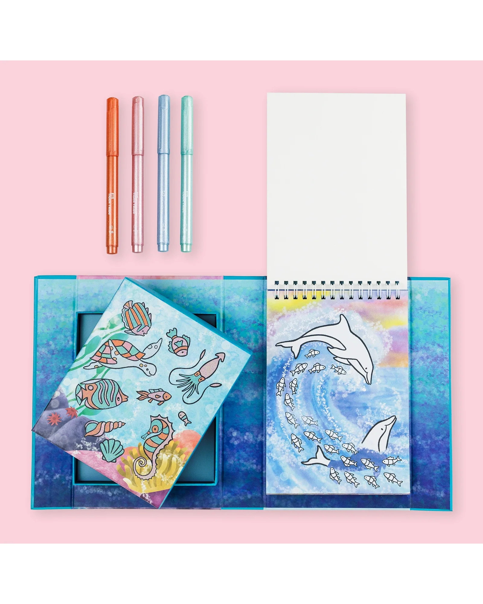 Shimmer Colouring Set - Sea Life - Image 3