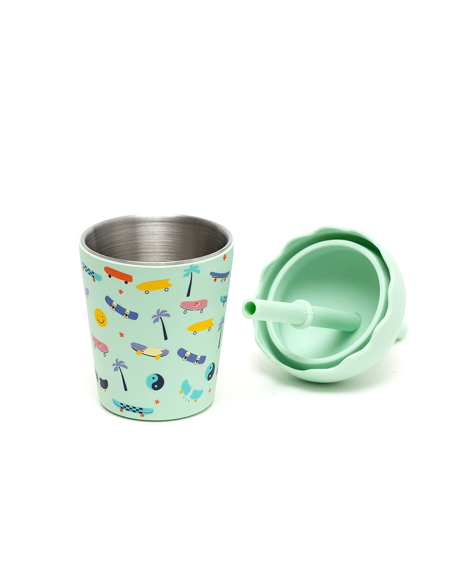Skate Aqua Mini Smoothie Cup & Straw 200ml - Image 3
