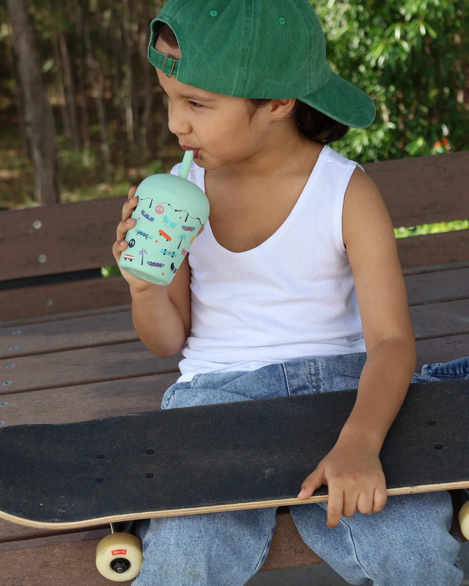 Skate Aqua Mini Smoothie Cup & Straw 200ml - Image 4
