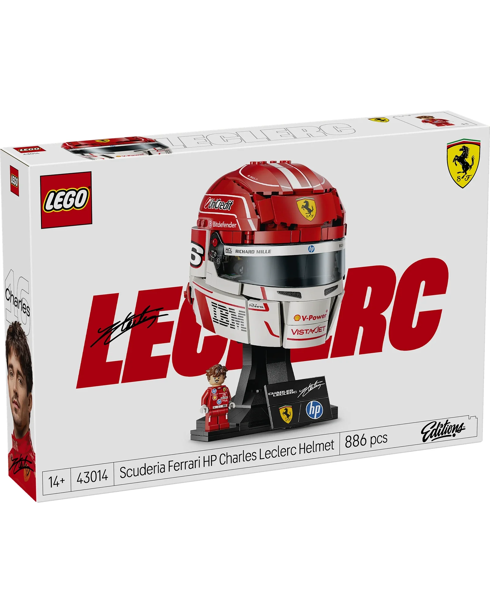 43014 Scuderia Ferrari Charles Lecler Helmet - Image 5