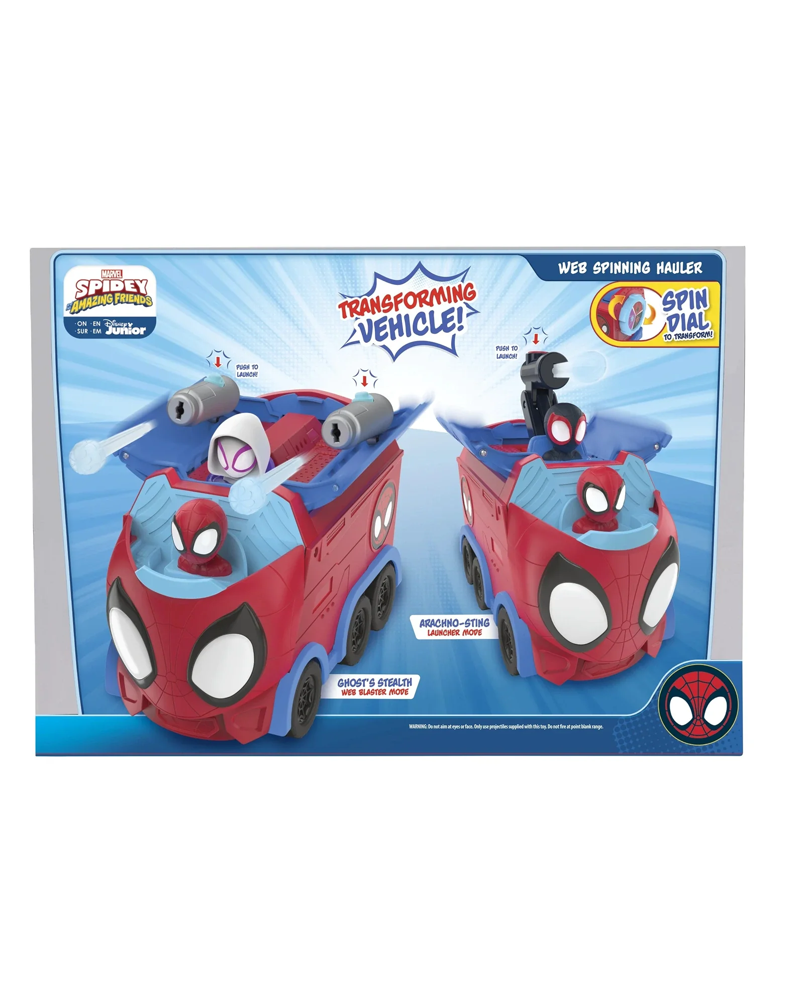 Spidey and His Amazing Friends Web Spinning Hauler Feature Vehicle - Image 6