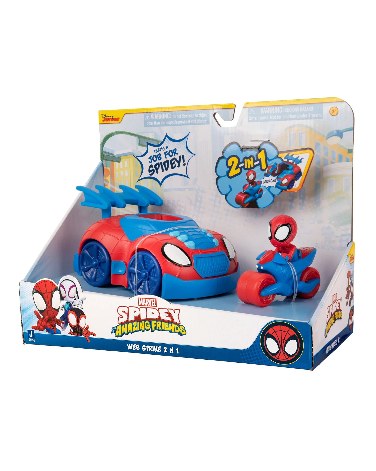 Spidey & His Amazing Friends Web Strike 2 in 1 Vehicle