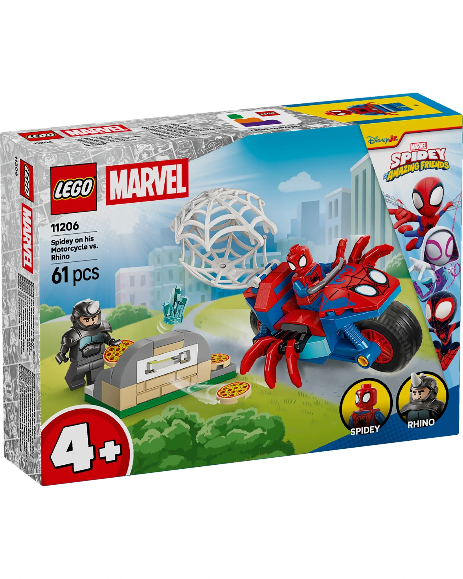 11206 Spidey on his Motorcycle vs. Rhino