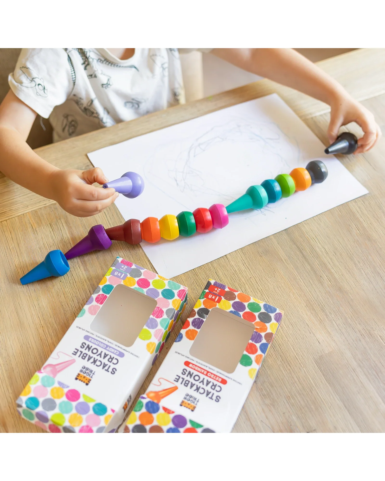Stackable Crayons - Retro Rainbow - Image 6
