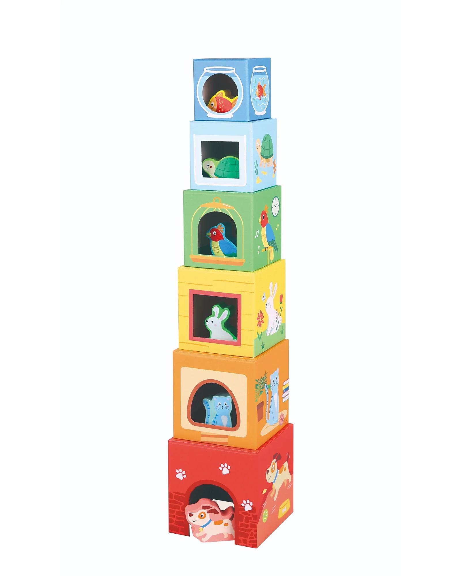 Stacking Cubes With Pets