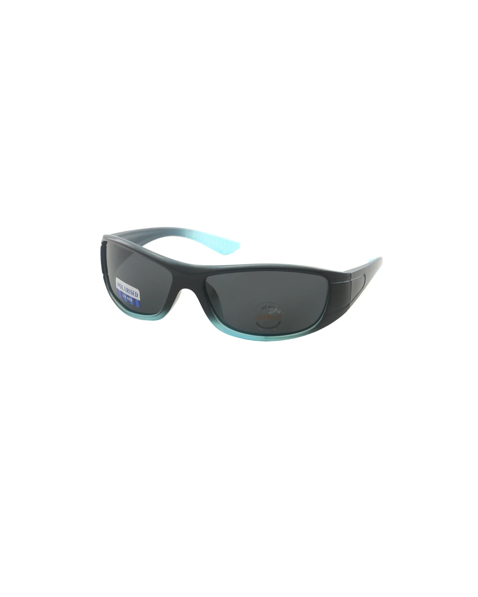 Frosted Blue Wraps Polarised Sunglasses - Image 2