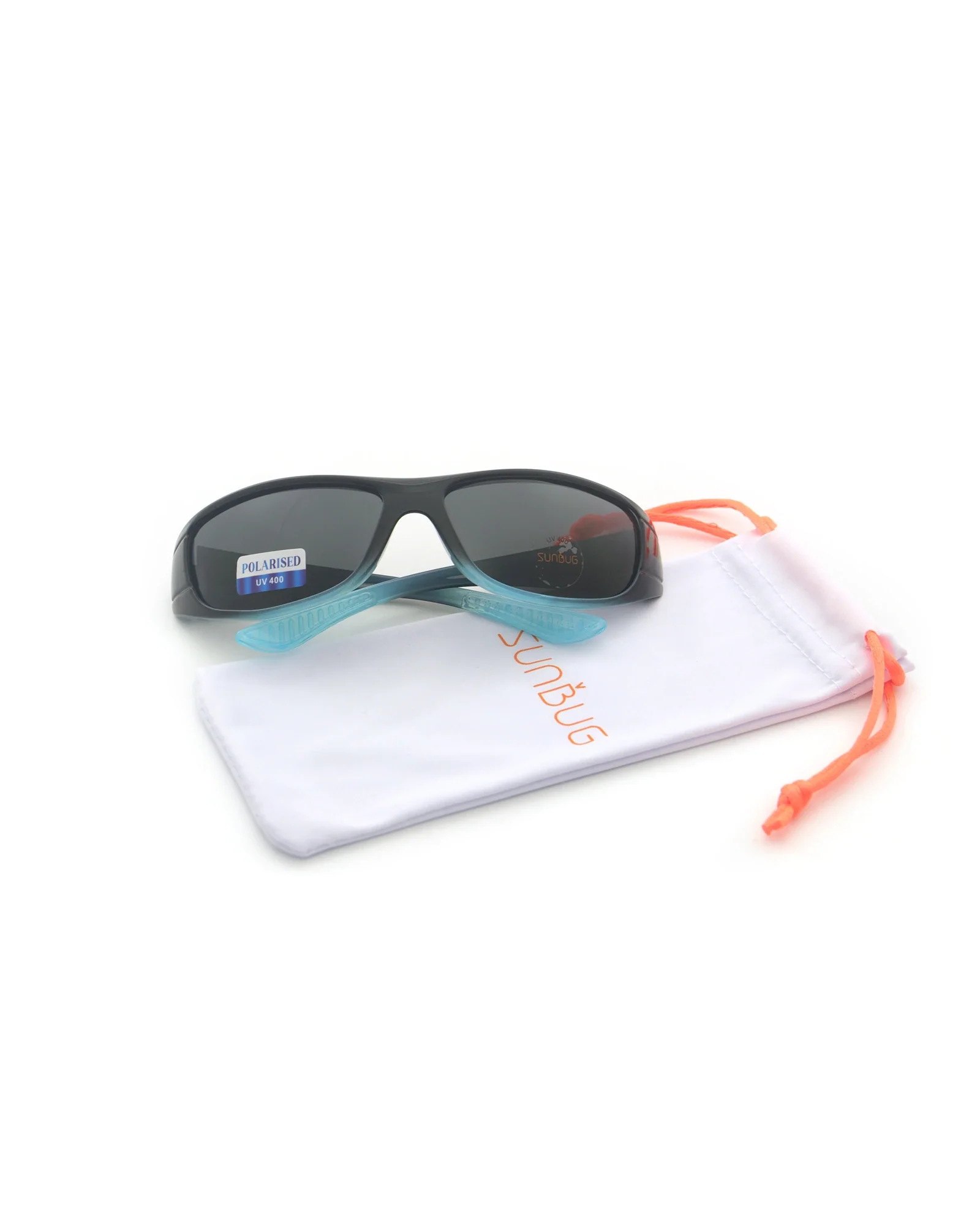 Frosted Blue Wraps Polarised Sunglasses - Image 4