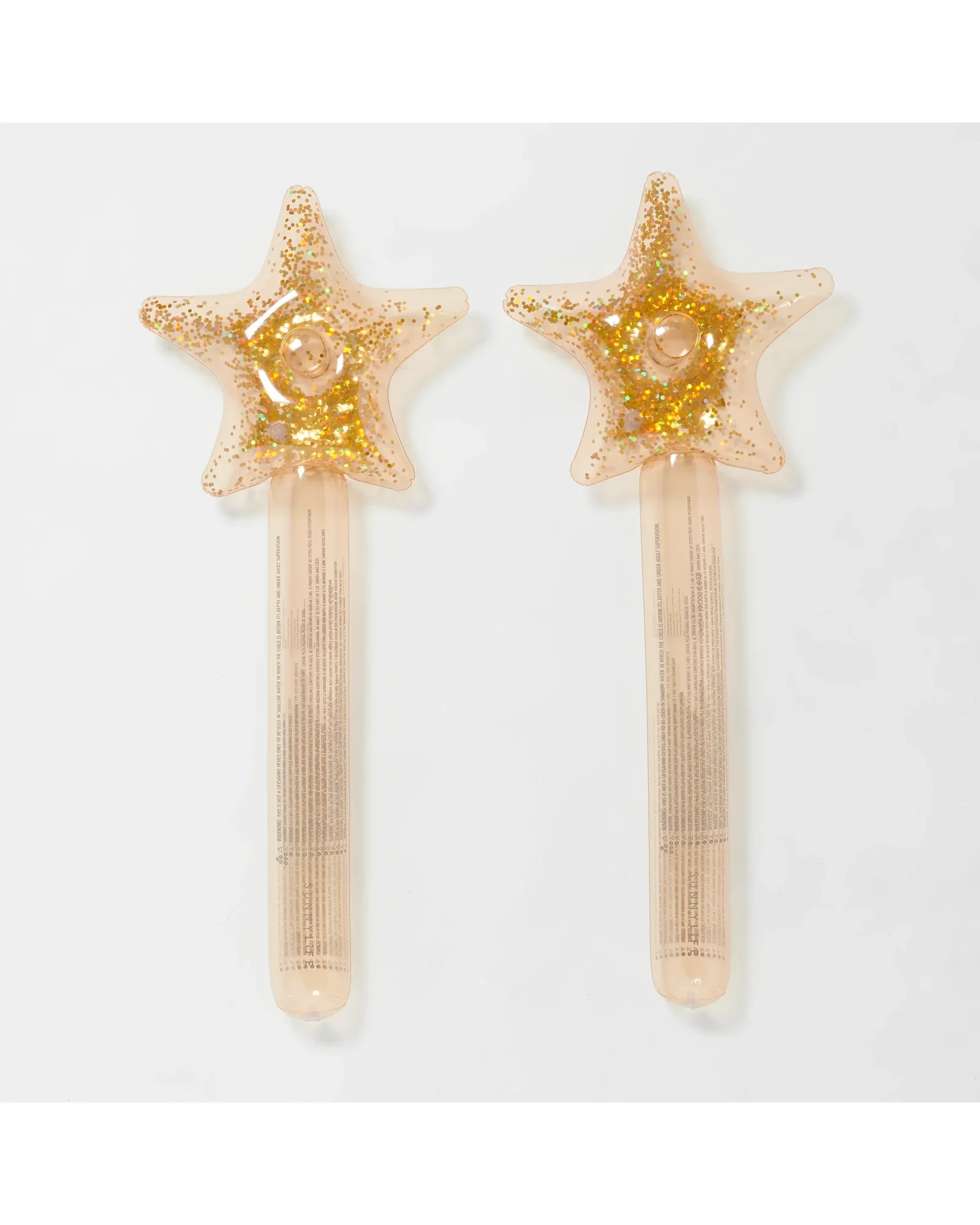 Sunnylife Kids Inflatable Star Wand Princess Swan Gold Set of 2 - Image 2