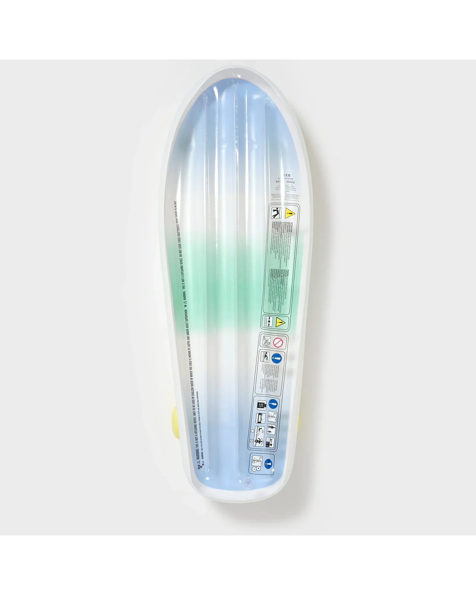Sunnylife Kids Skateboard Float The Sea Kids Blue-Lime - Image 3