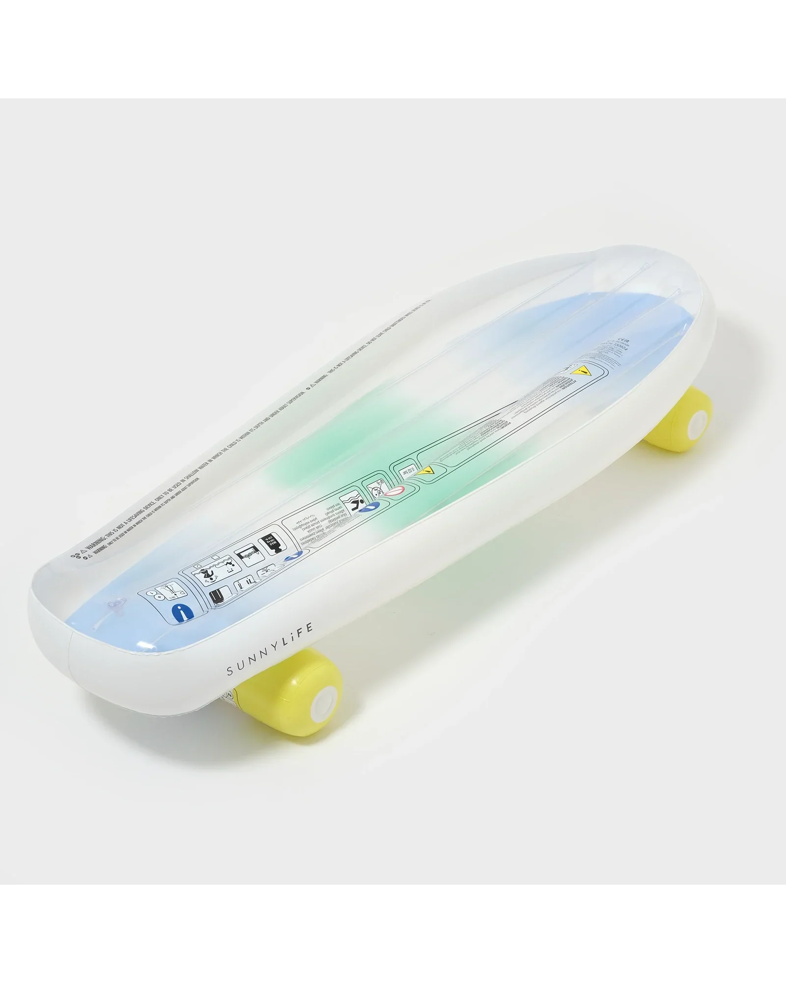 Sunnylife Kids Skateboard Float The Sea Kids Blue-Lime - Image 4