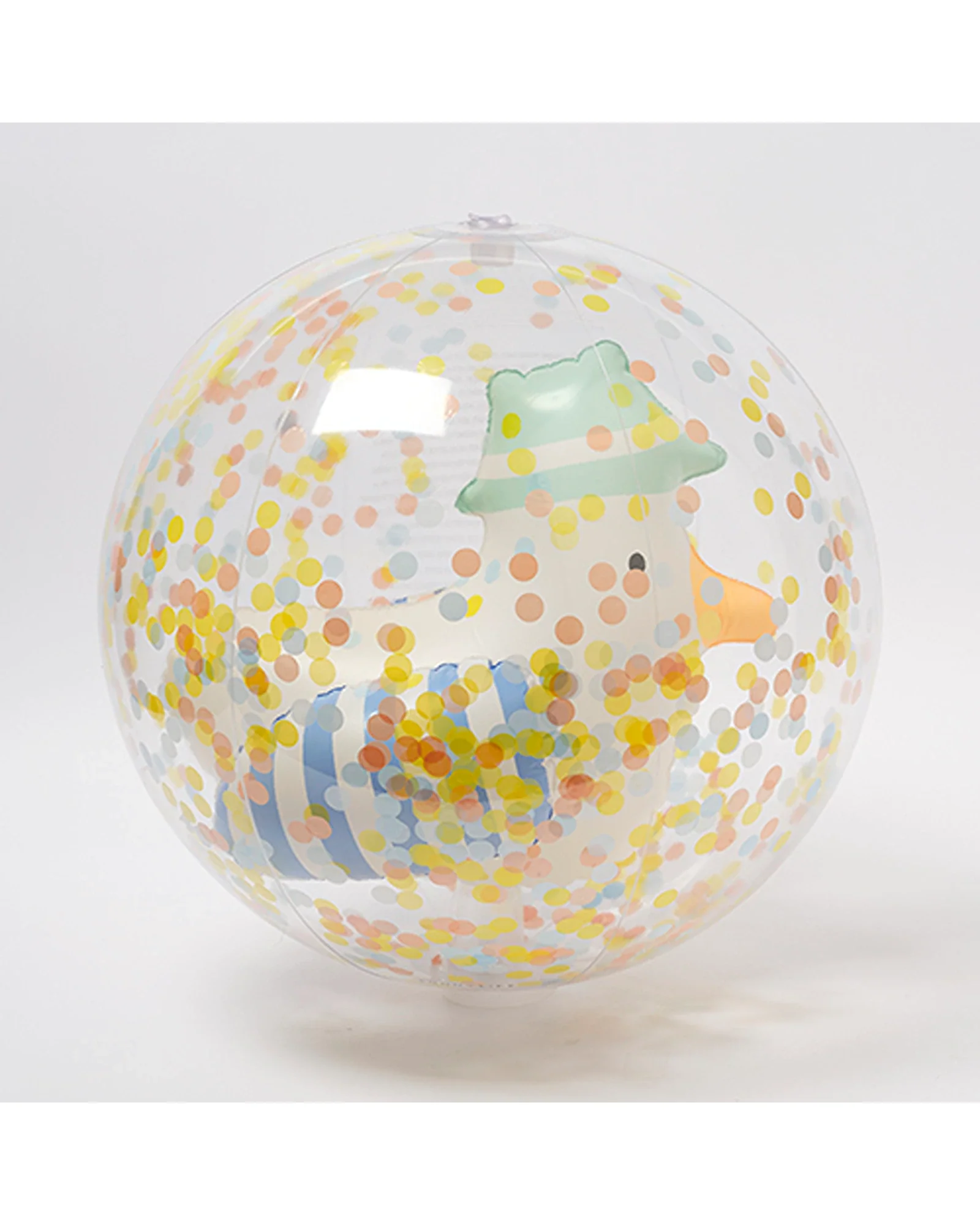Sunnylife 3D Inflatable Beach Ball Sammy the Seagull Blue Stripe - Image 2