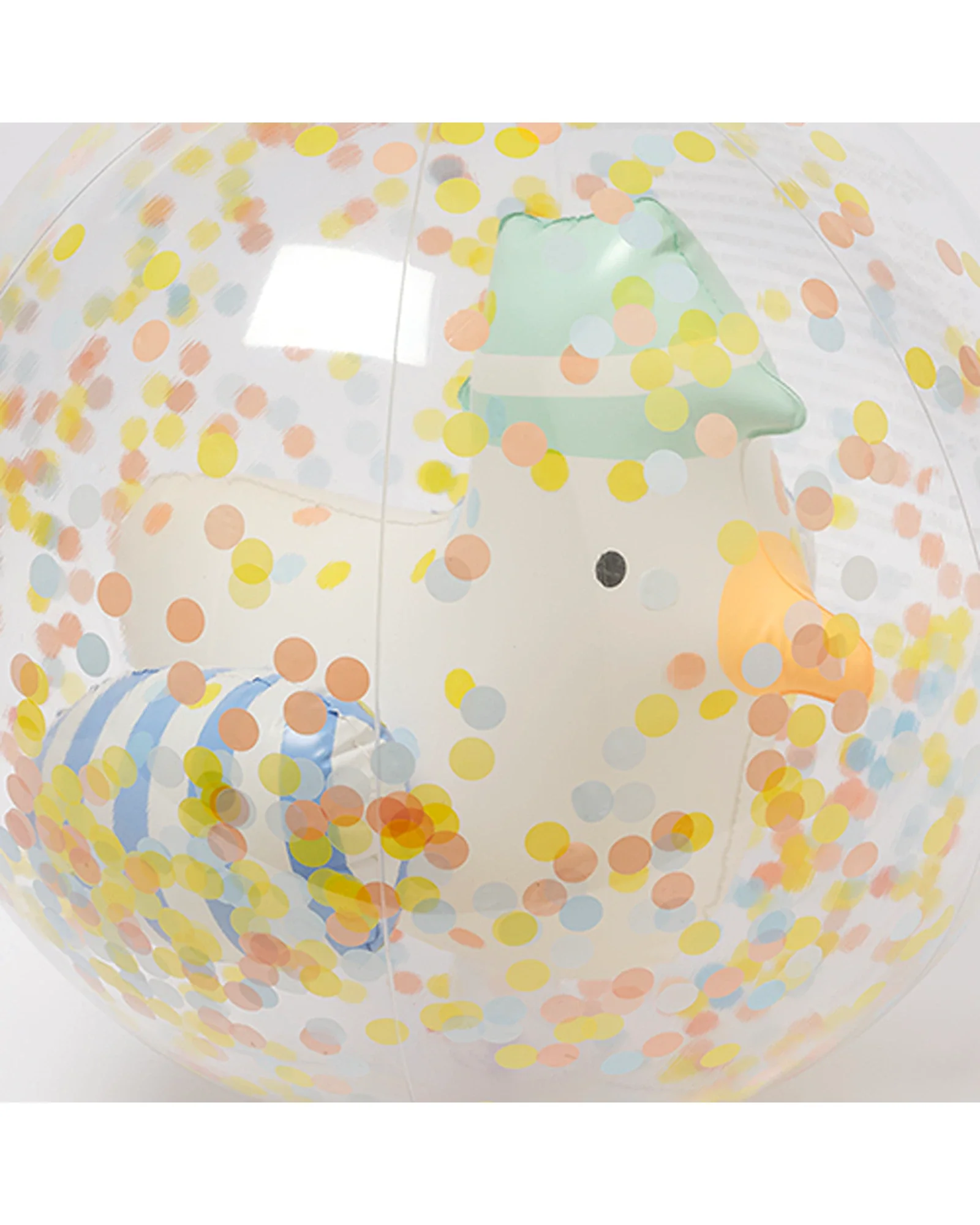 Sunnylife 3D Inflatable Beach Ball Sammy the Seagull Blue Stripe - Image 8