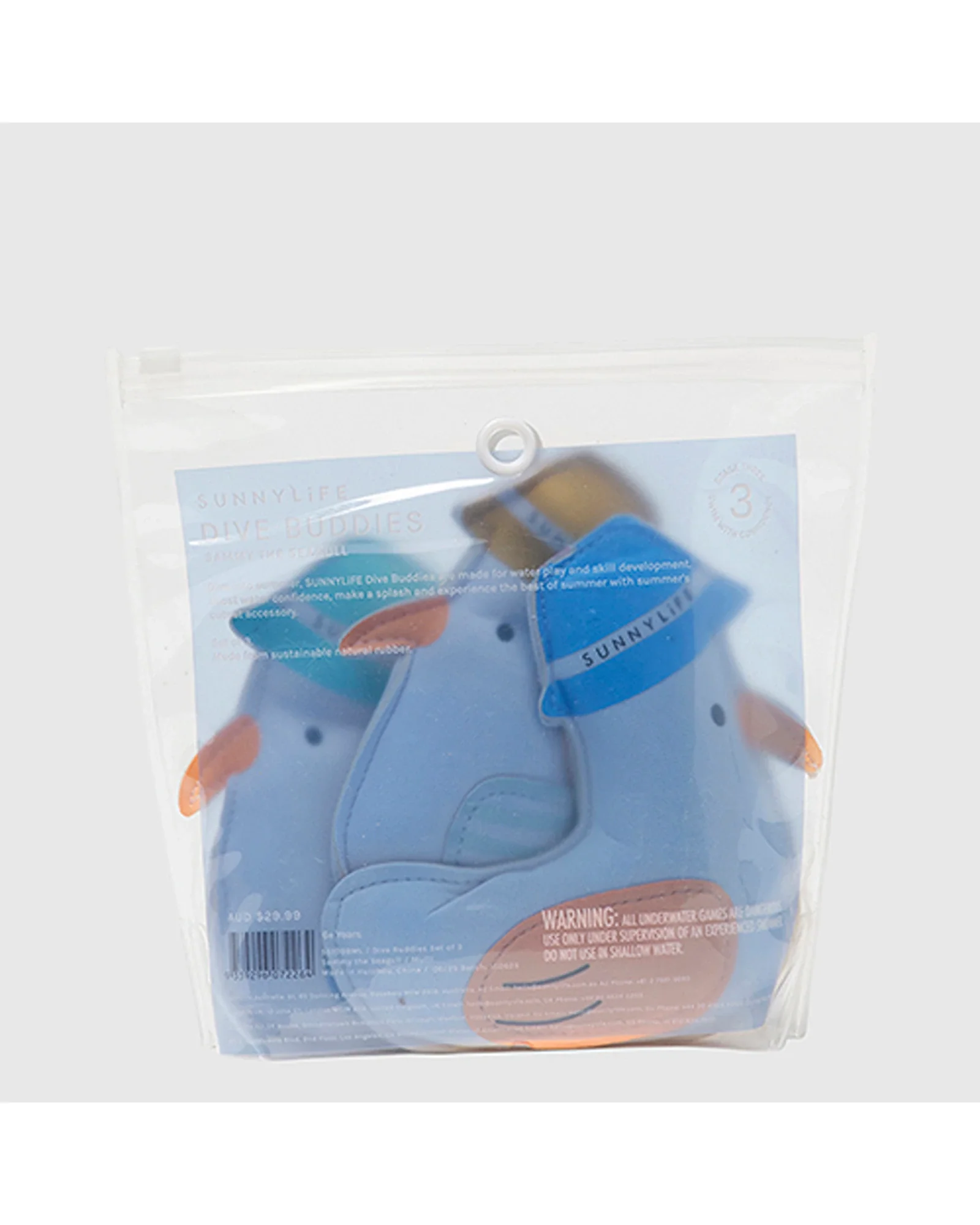 Sunnylife Dive Buddies Sammy the Seagull Multi Set of 3 - Image 3