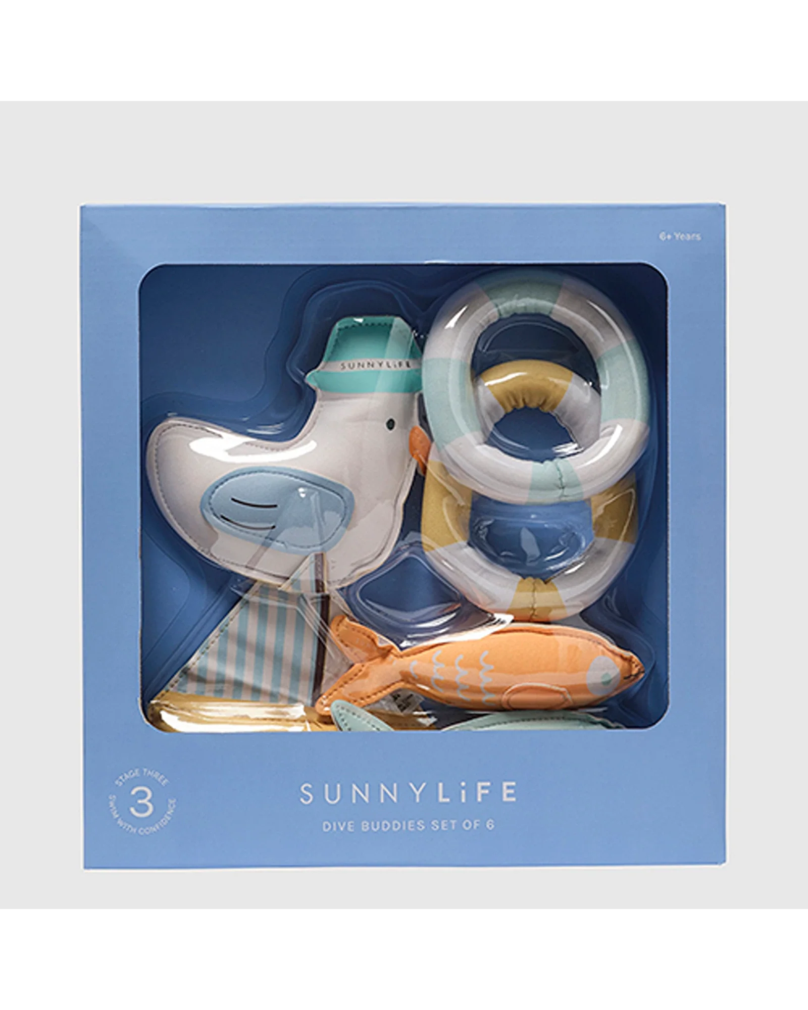 Sunnylife Dive Buddies Sammy the Seagull Multi Set of 6