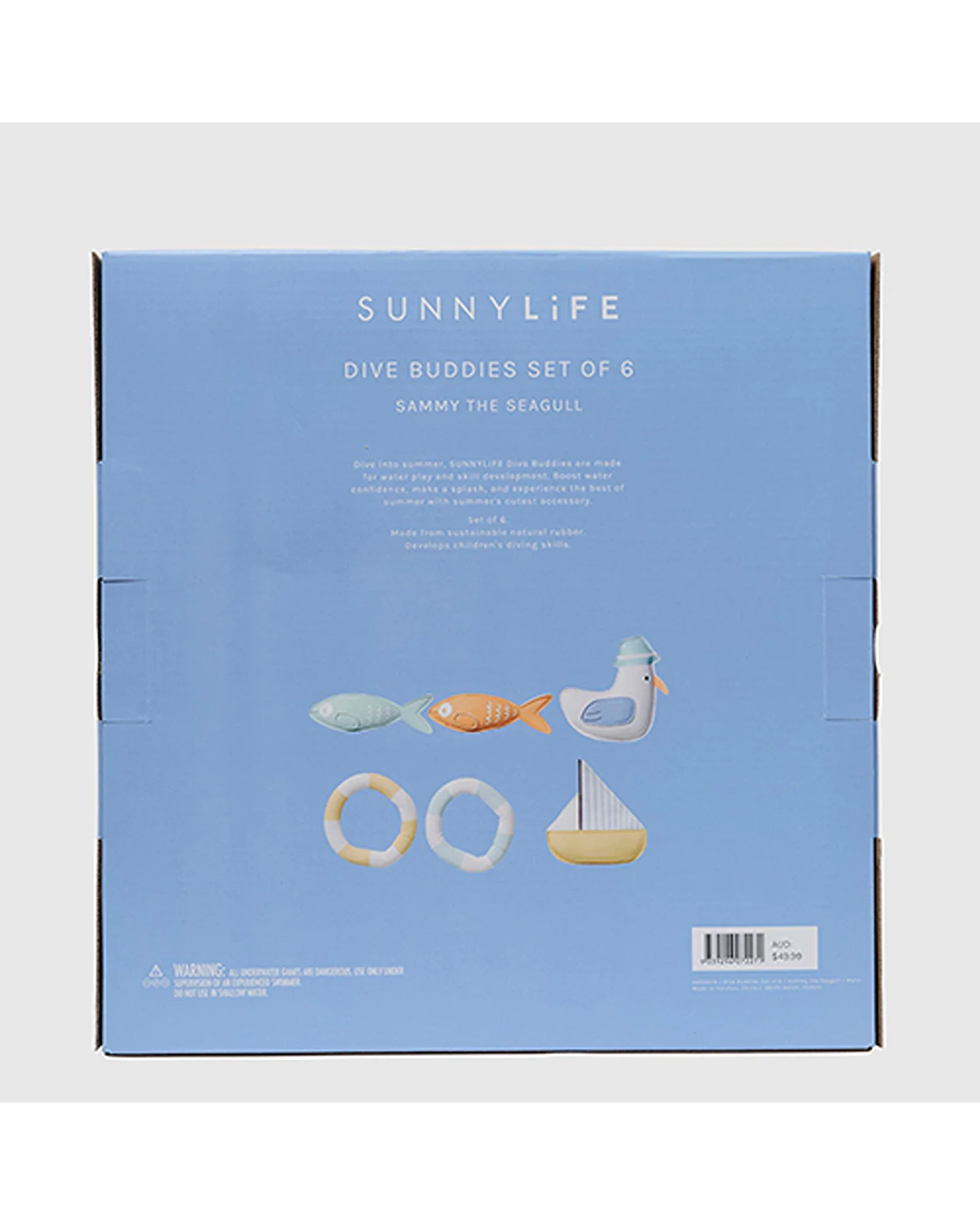 Sunnylife Dive Buddies Sammy the Seagull Multi Set of 6 - Image 5
