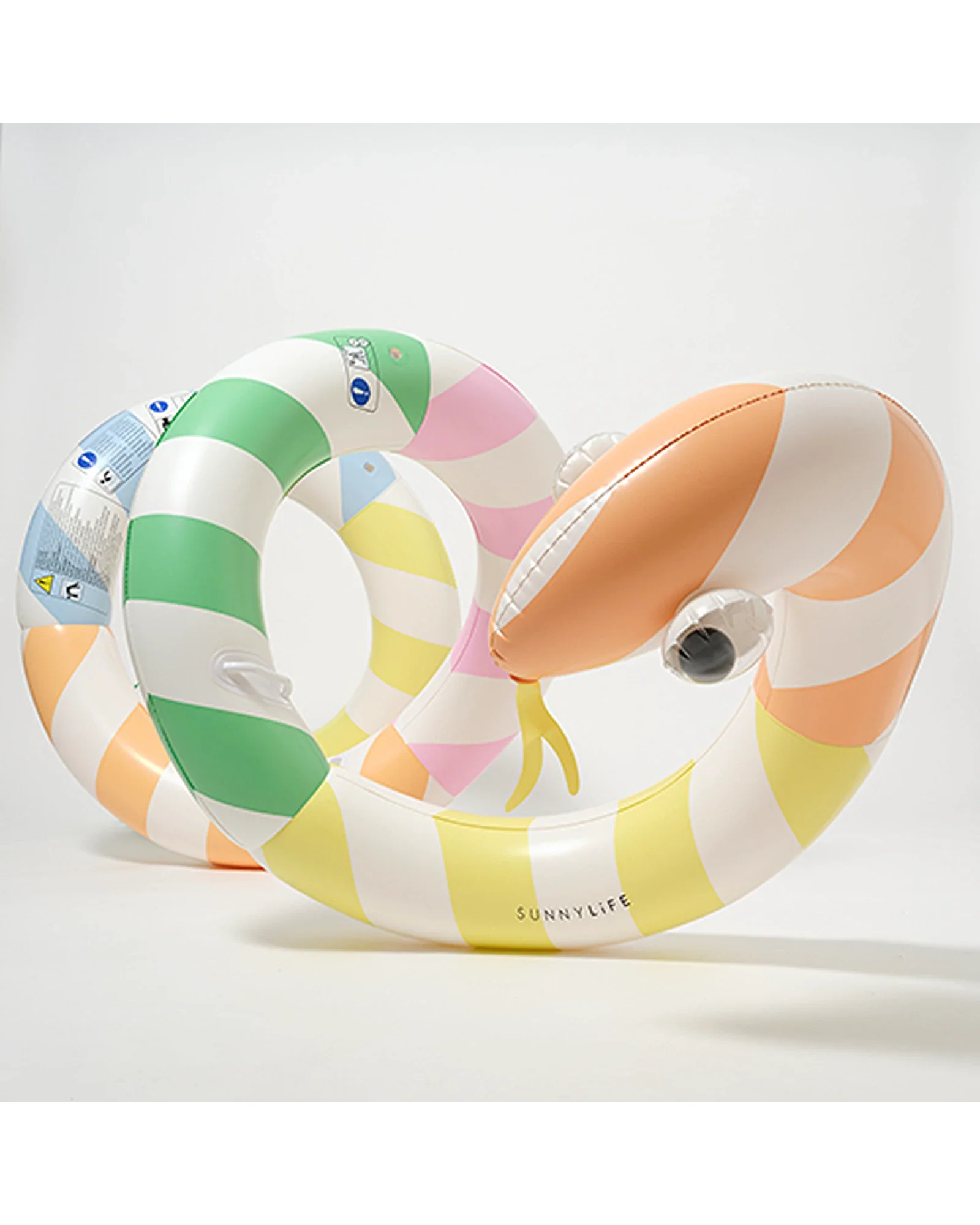 Sunnylife Giant Inflatable Noodle Poolside Sorbet Stripe - Image 2