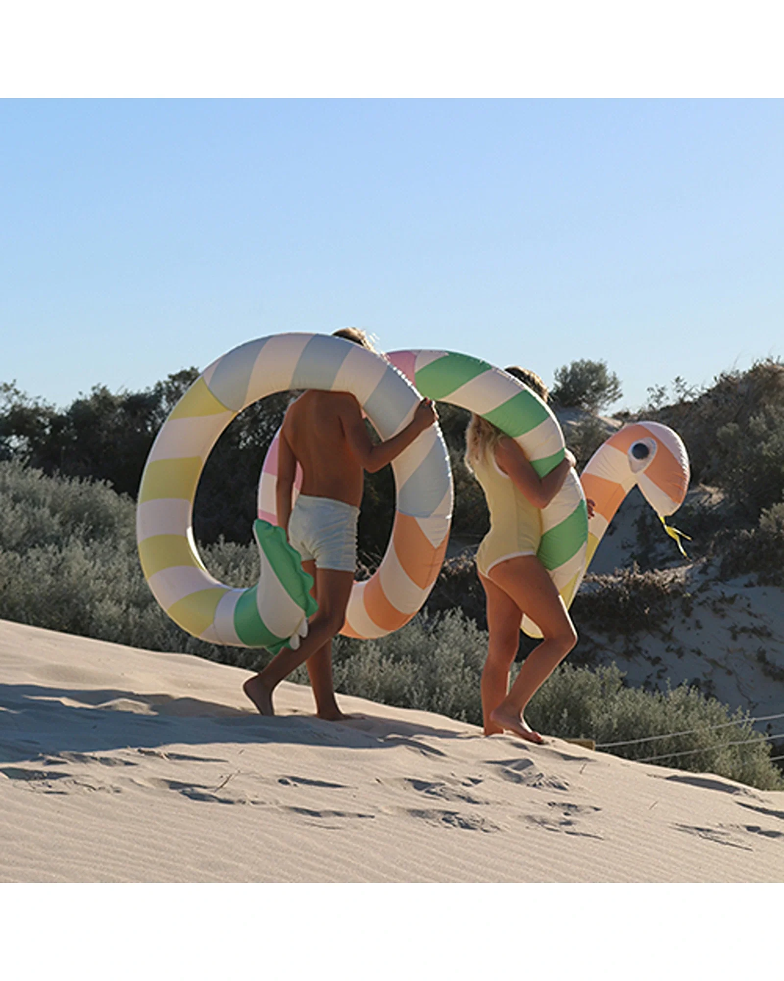 Sunnylife Giant Inflatable Noodle Poolside Sorbet Stripe - Image 5
