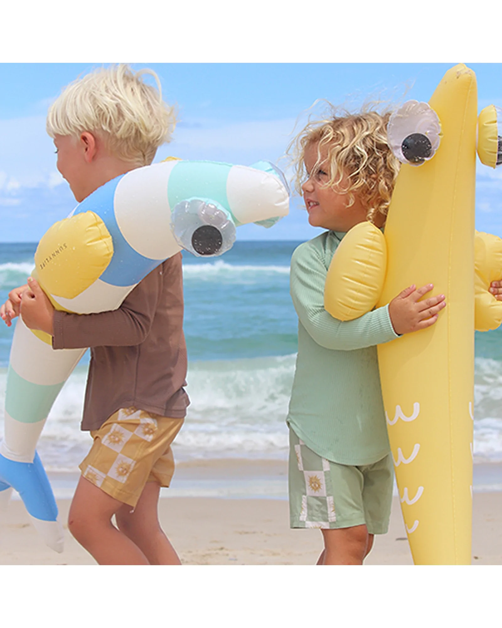 Sunnylife Kids Inflatable Noodle Finn the Fish Multi Set of 2