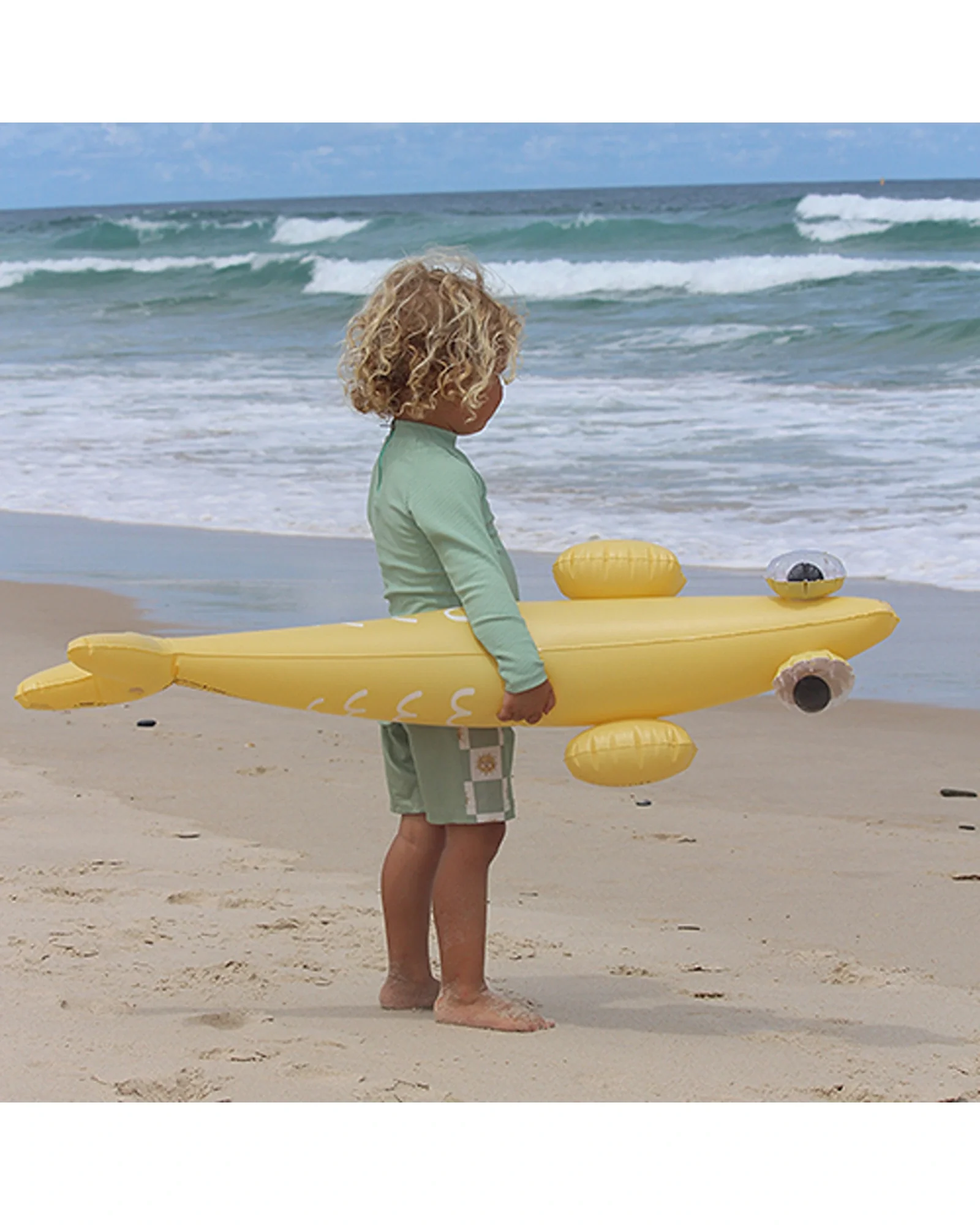 Sunnylife Kids Inflatable Noodle Finn the Fish Multi Set of 2 - Image 5