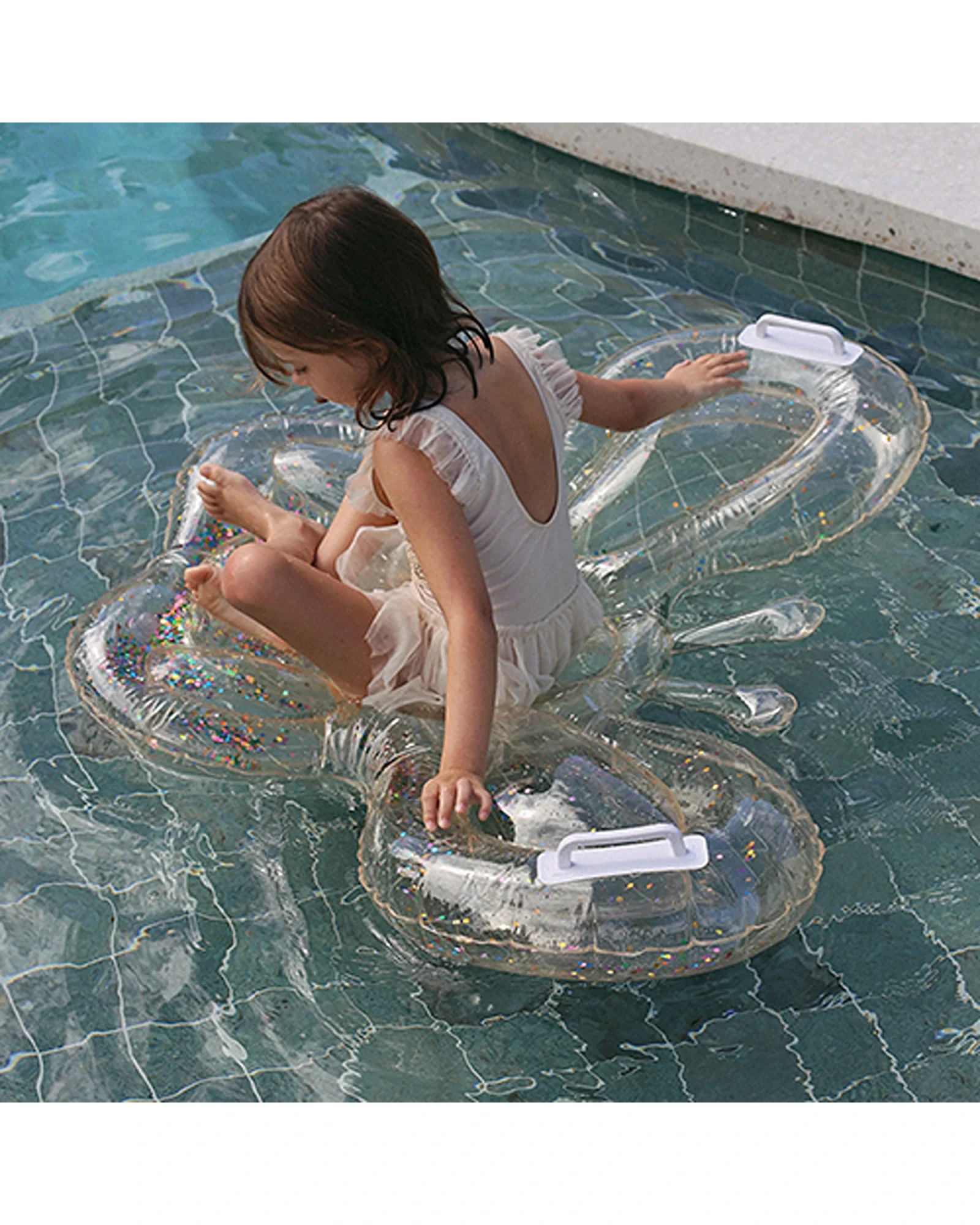 Sunnylife Kids Lie-On Float Cotton Candy Glitter
