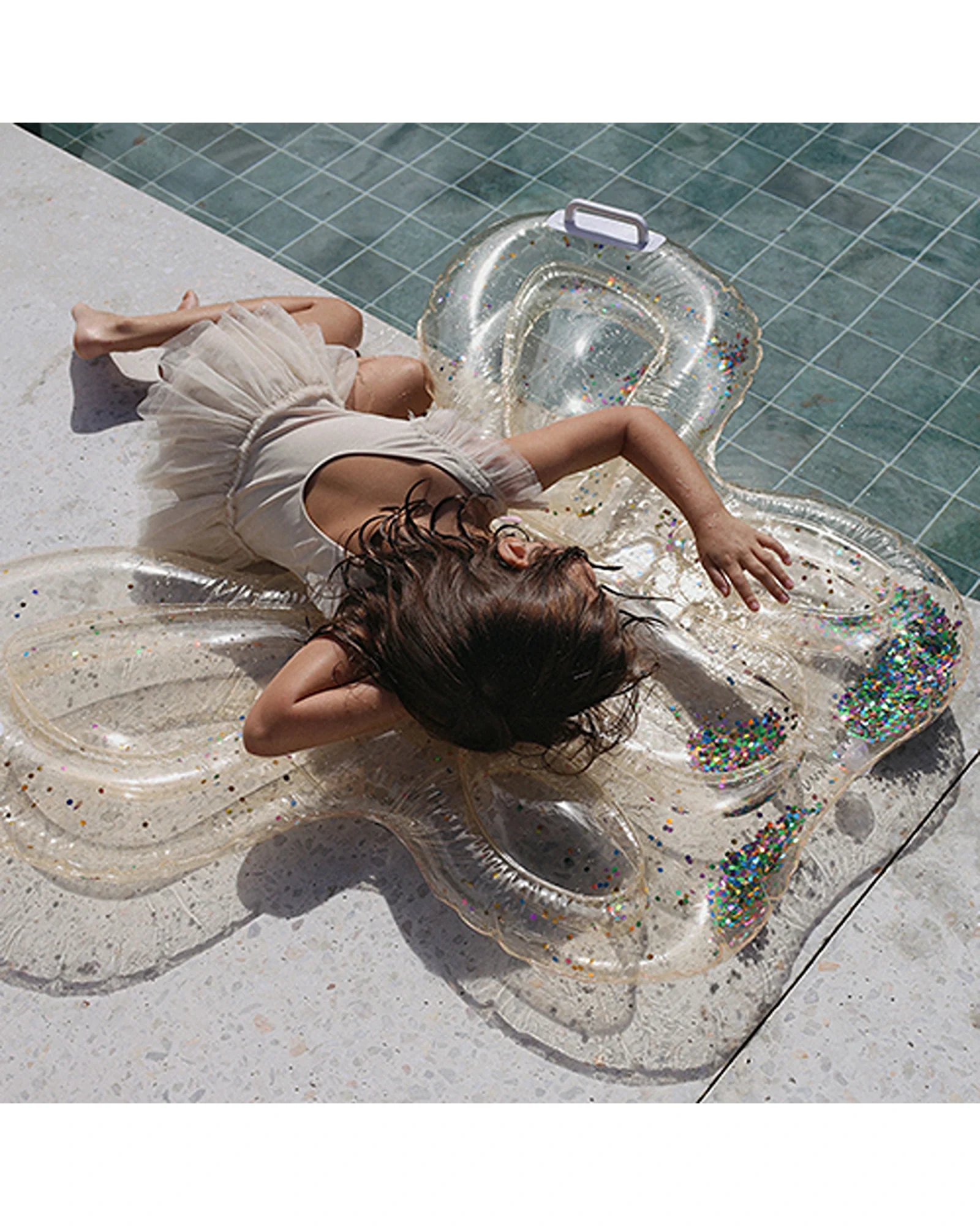 Sunnylife Kids Lie-On Float Cotton Candy Glitter - Image 3