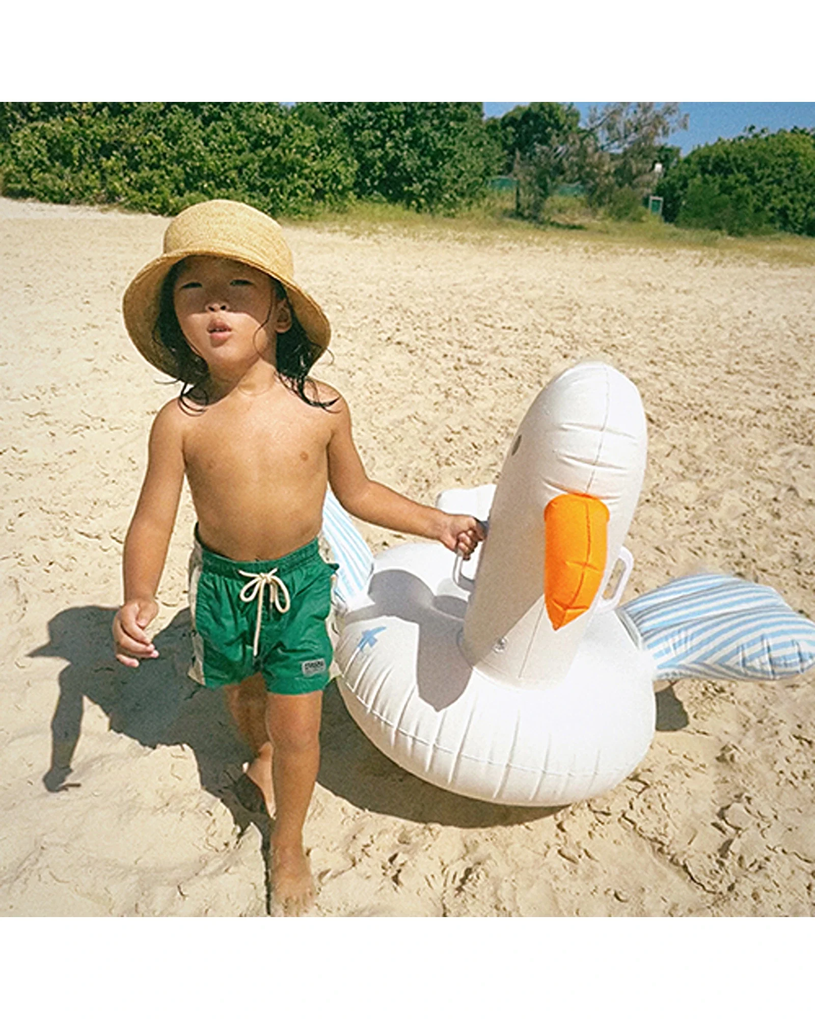 Sunnylife Kids Ride-On Sammy the Seagull Blue Stripe - Image 3