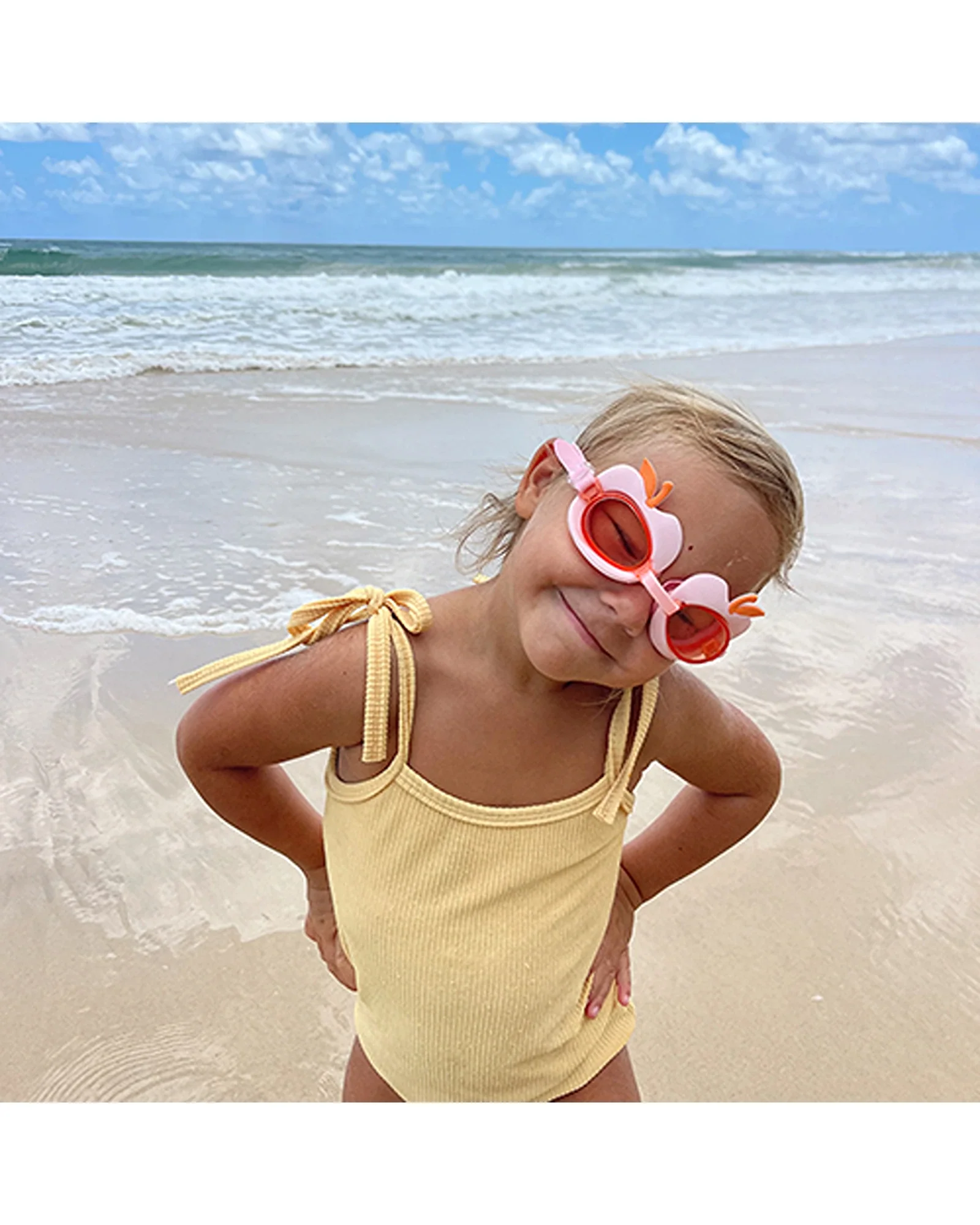Sunnylife Kids Swim Goggles Cotton Candy Cherry