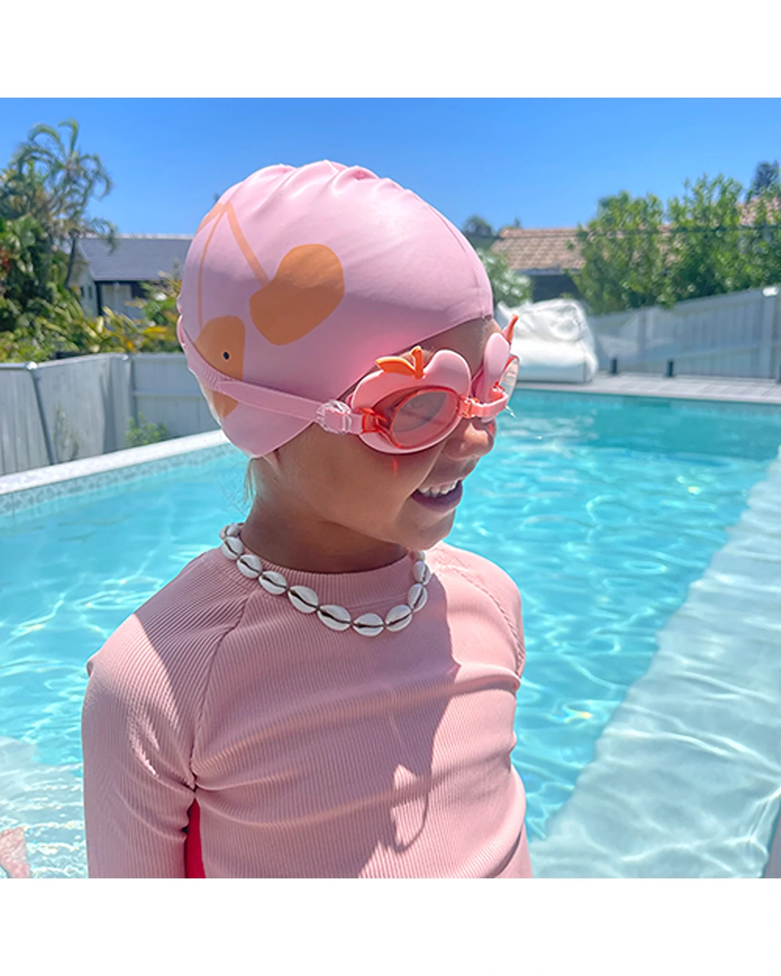 Sunnylife Kids Swim Goggles Cotton Candy Cherry - Image 8