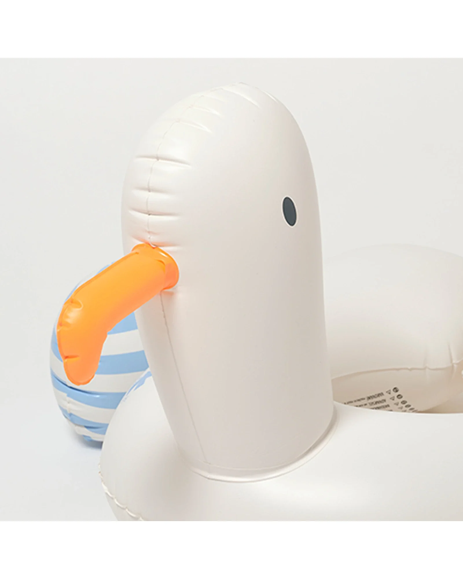 Sunnylife Kids Tube Pool Ring Sammy the Seagull Blue Stripe - Image 4