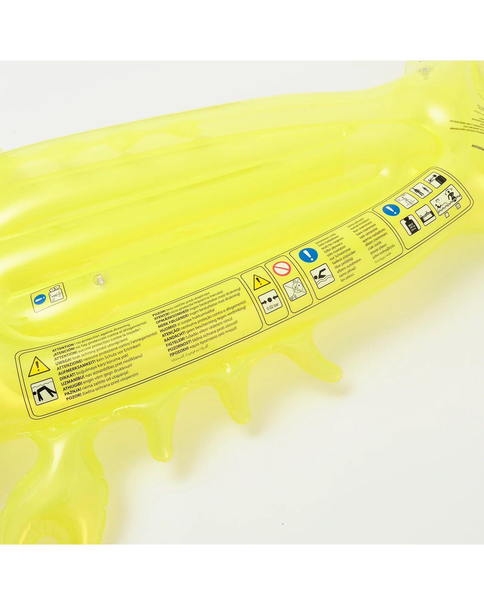 Sunnylife Luxe Lie On Float Sonny the Sea Creature Citrus - Image 9