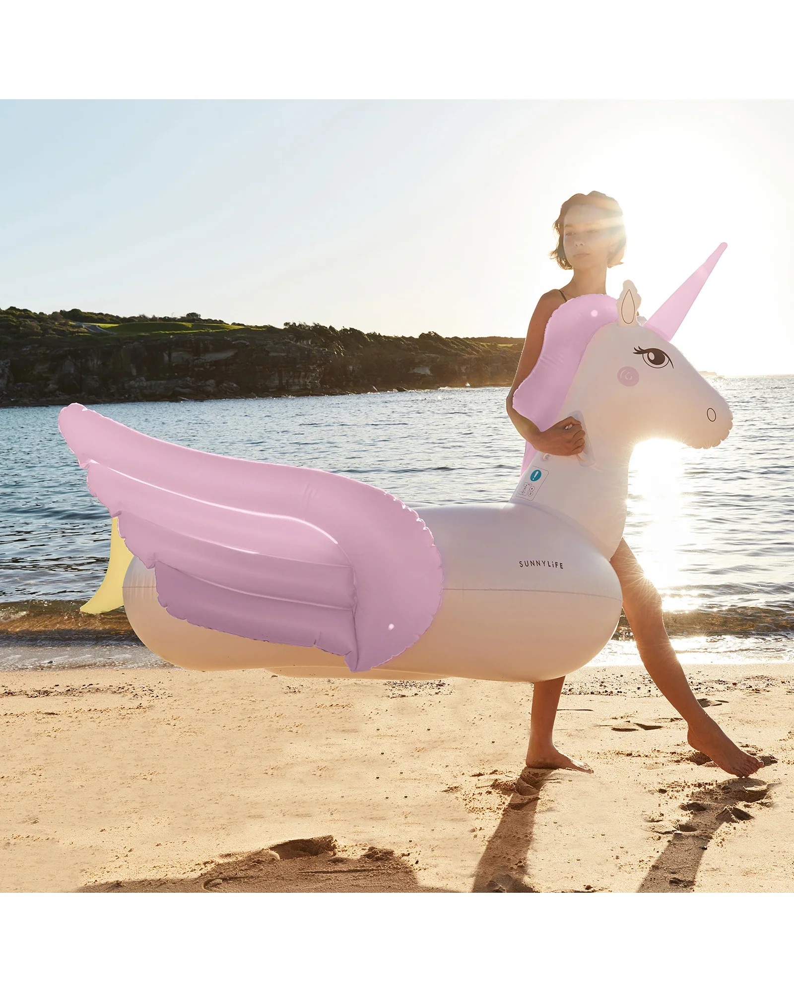 Sunnylife Luxe Ride On Float Unicorn Pastel - Image 2