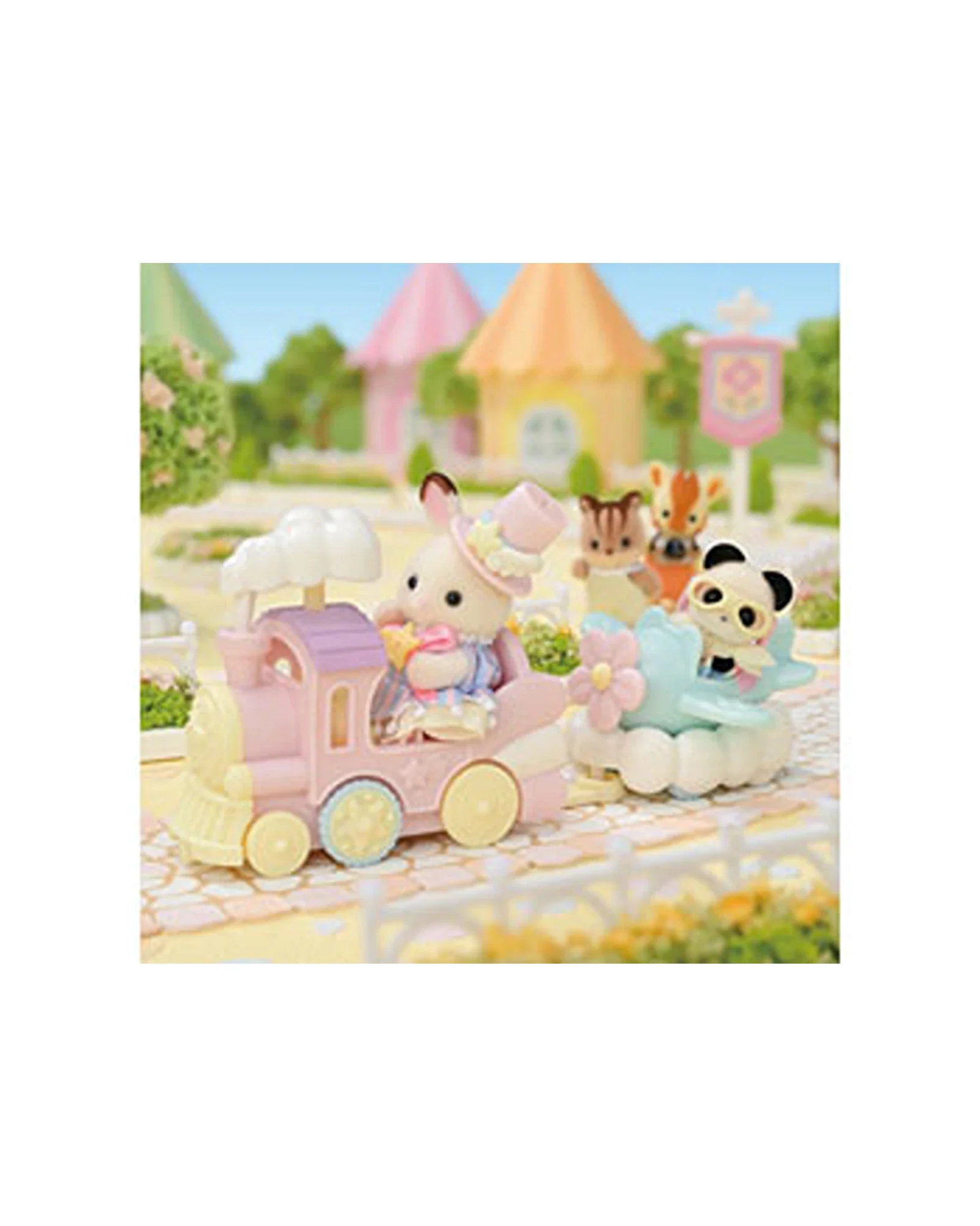 Sylvanian Families Amusement Park Ride Set Plane & Train - Image 2