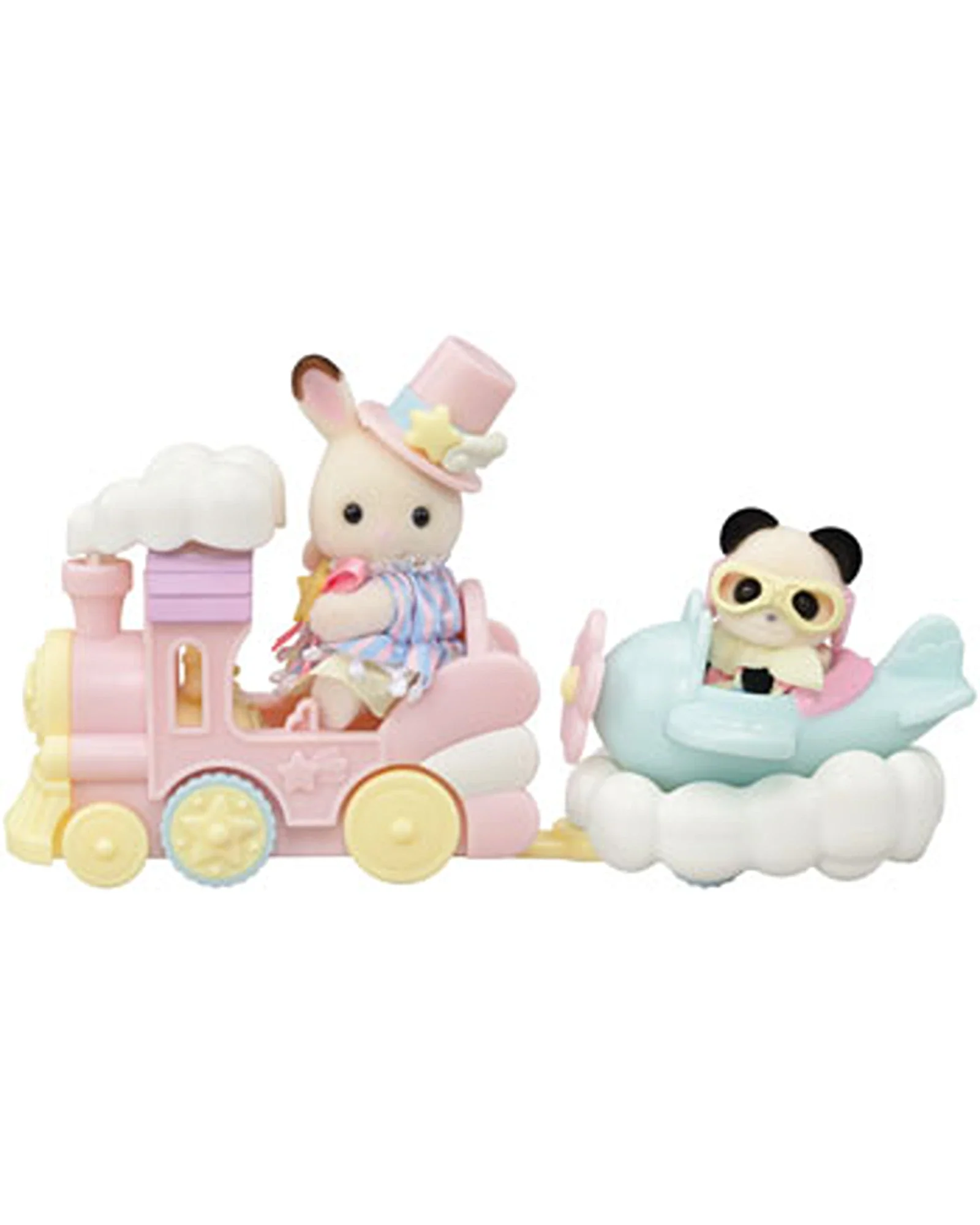 Sylvanian Families Amusement Park Ride Set Plane & Train - Image 4
