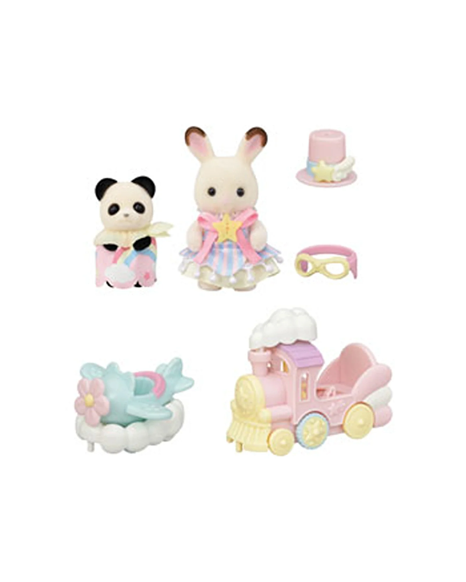 Sylvanian Families Amusement Park Ride Set Plane & Train - Image 5