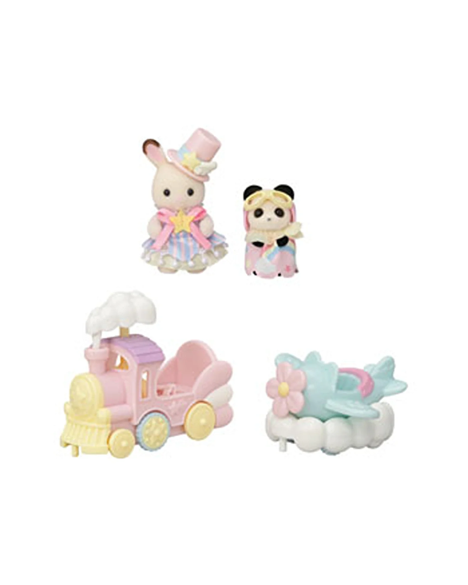 Sylvanian Families Amusement Park Ride Set Plane & Train - Image 6
