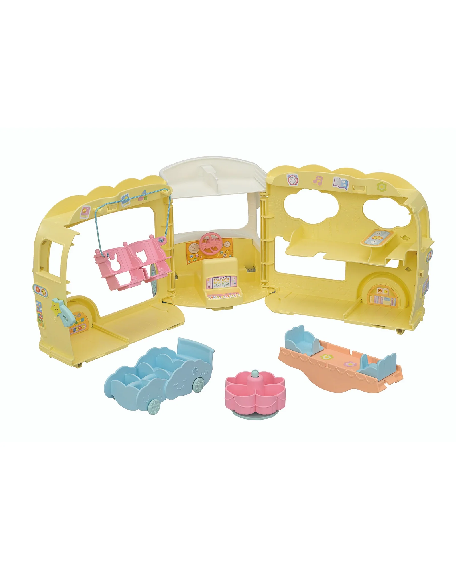 Sylvanian Families Rainbow Fun Nursery Bus - Image 5