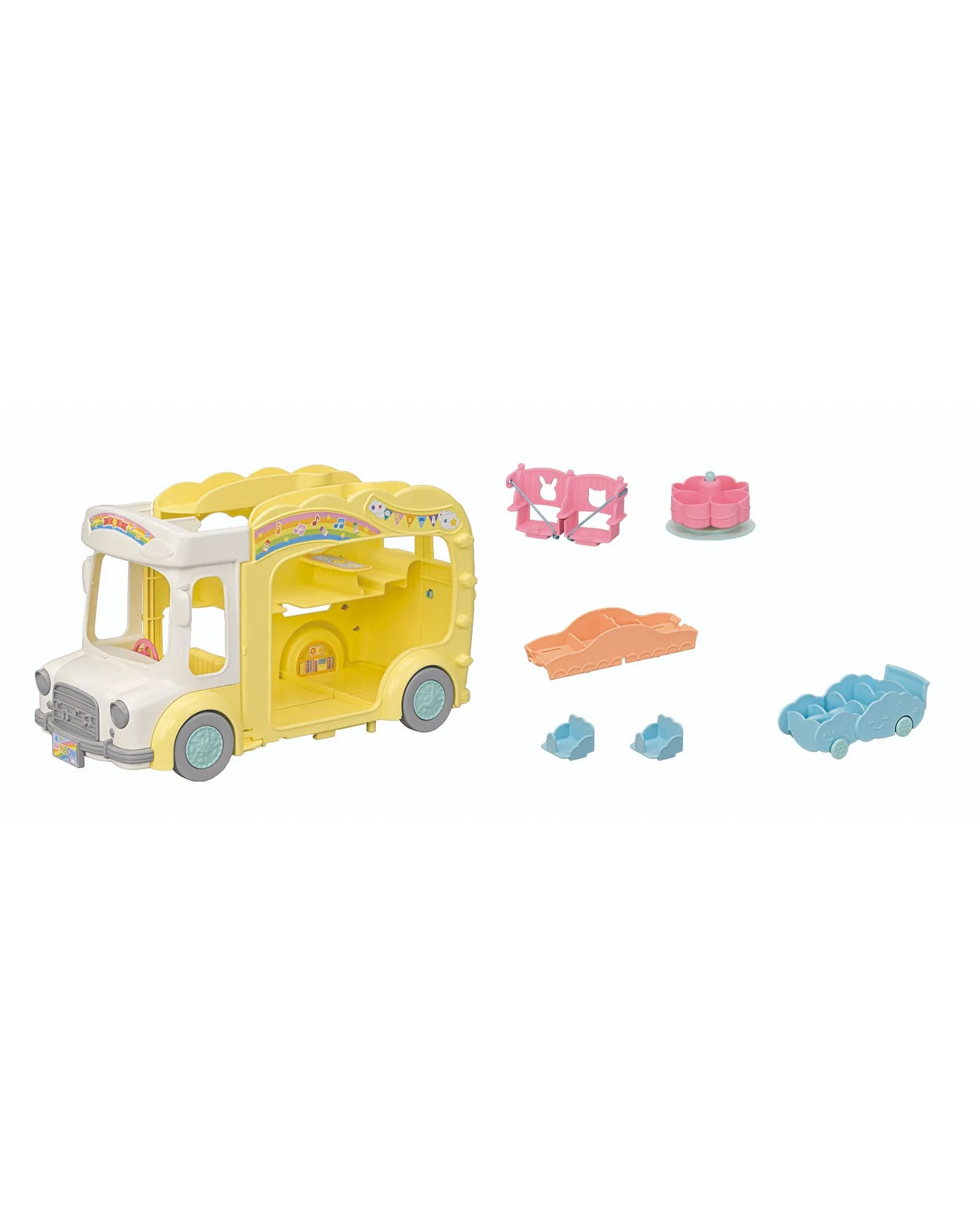 Sylvanian Families Rainbow Fun Nursery Bus - Image 6
