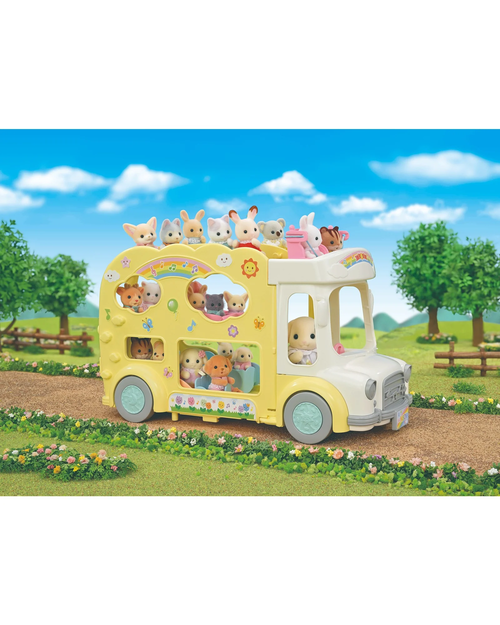 Sylvanian Families Rainbow Fun Nursery Bus - Image 7
