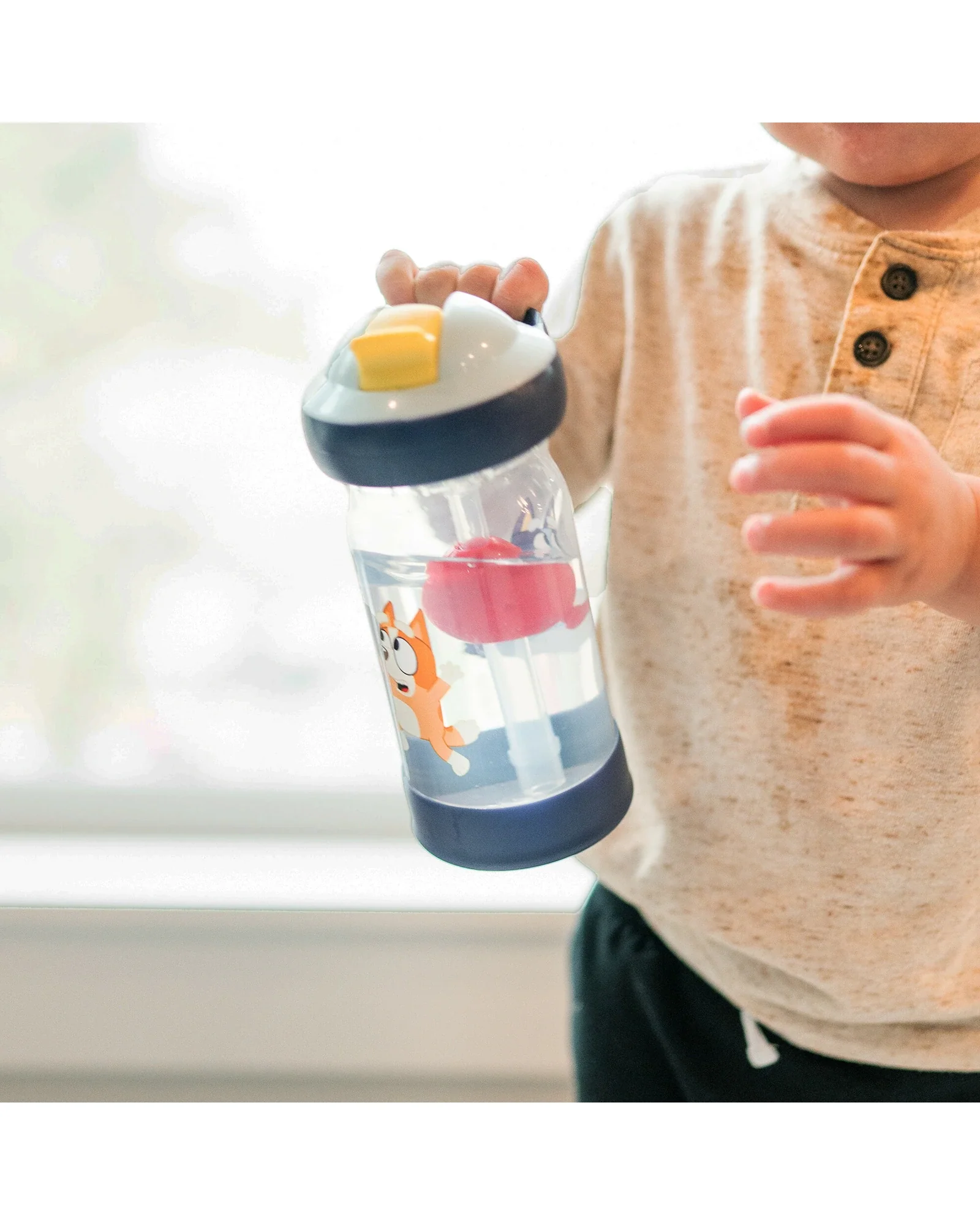 The First Years Bluey Sip & See Toddler Water Bottle - Image 2