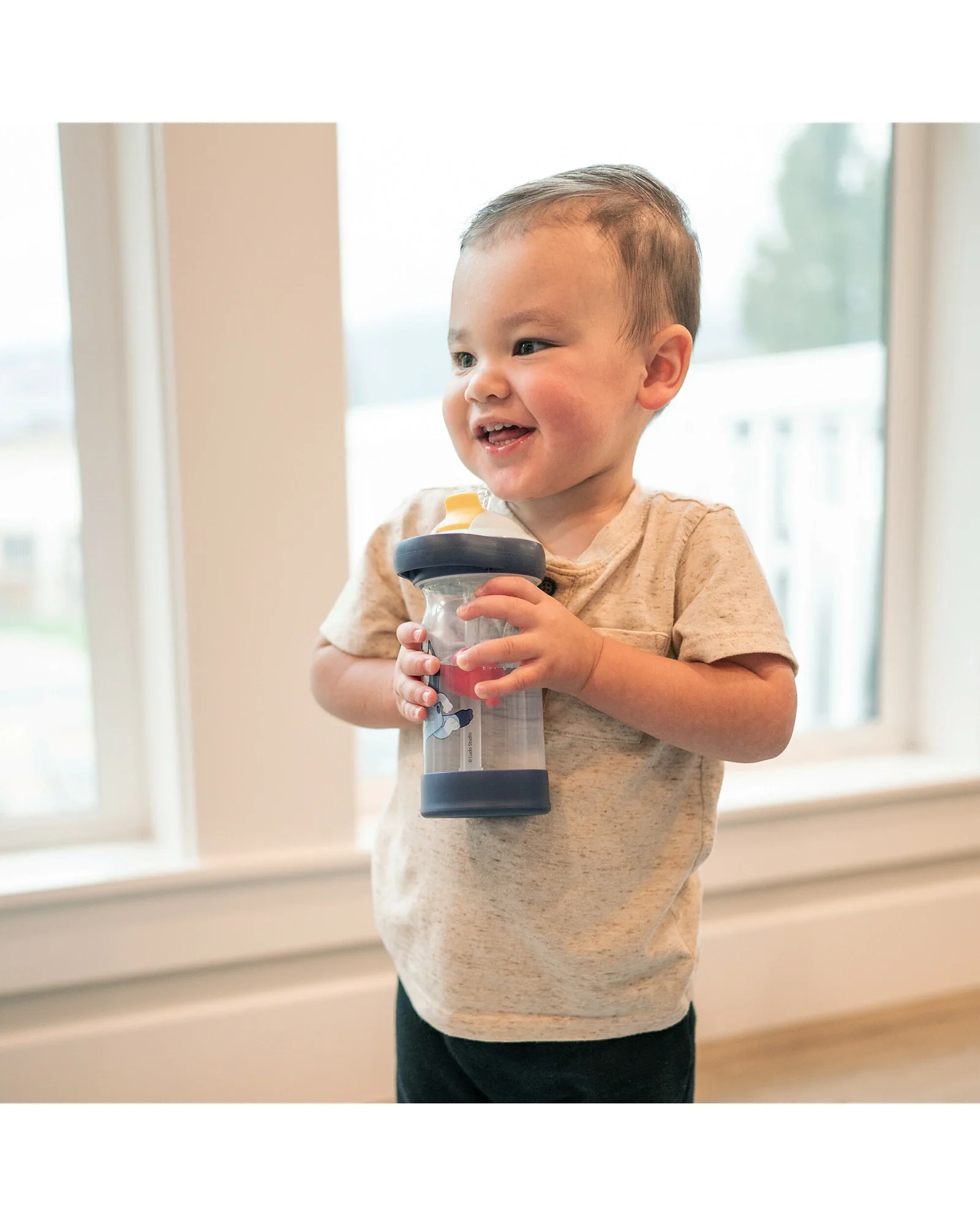 The First Years Bluey Sip & See Toddler Water Bottle - Image 3