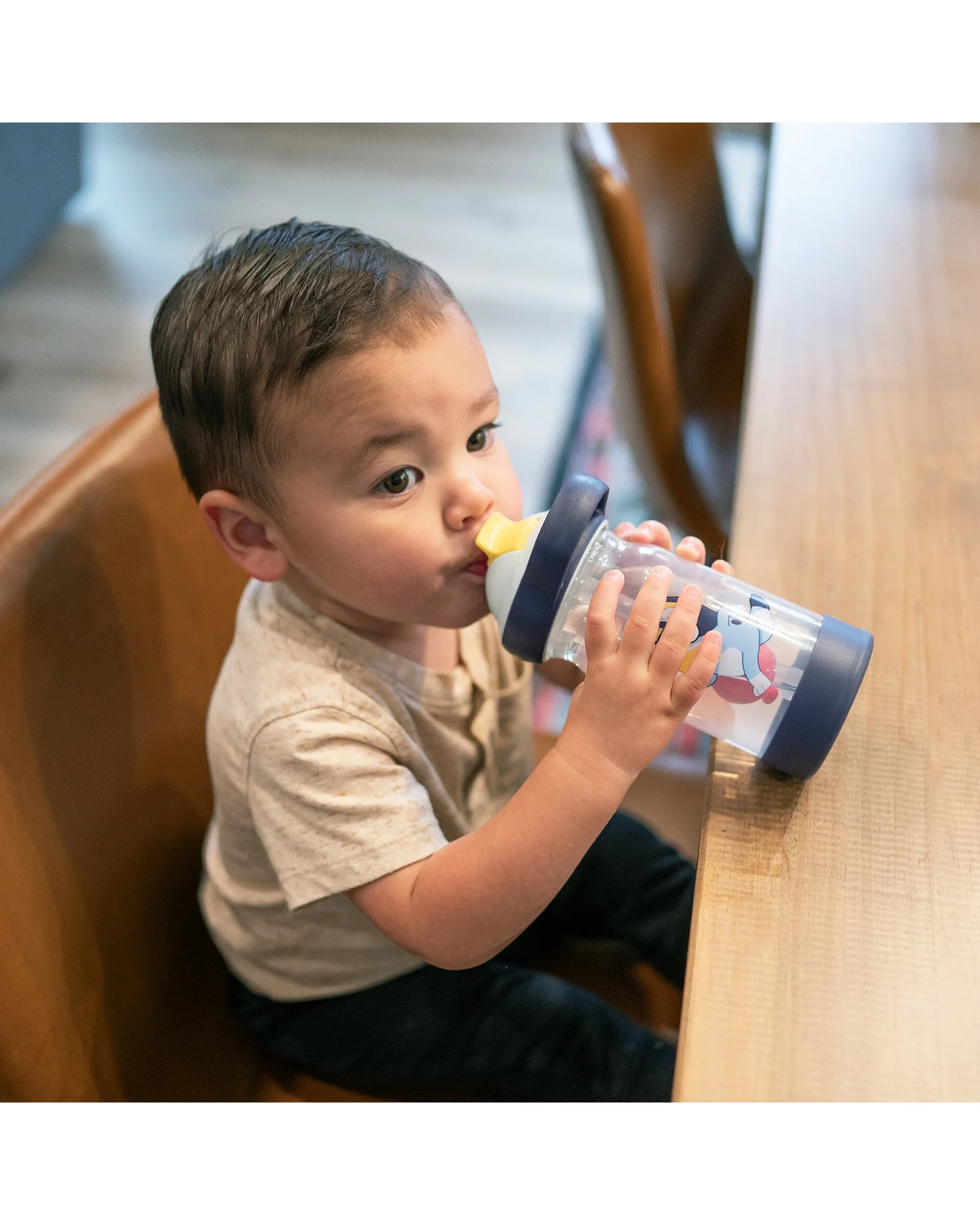 The First Years Bluey Sip & See Toddler Water Bottle - Image 5